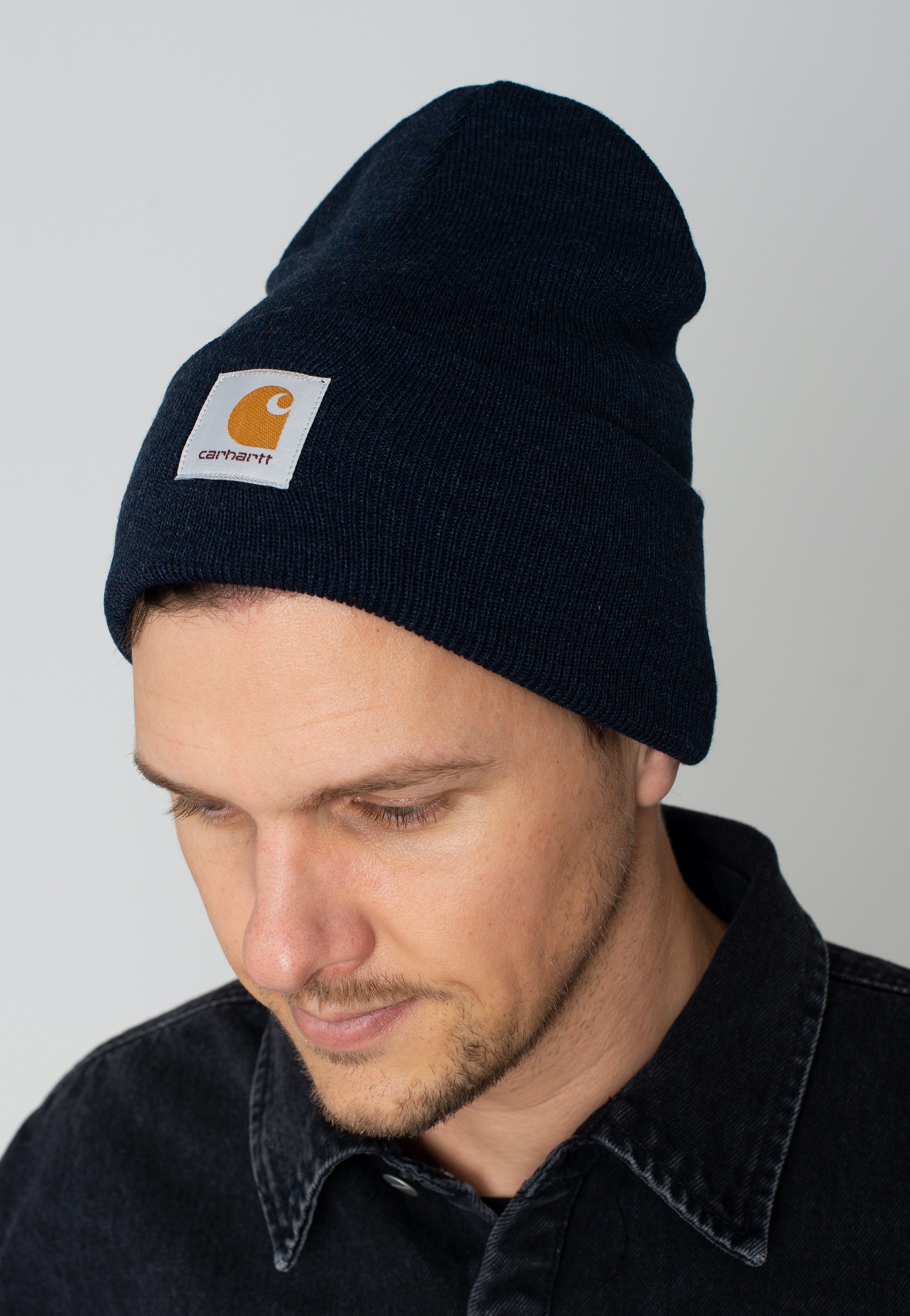 Carhartt WIP - Acrylic Watch Dark Navy Heather - Beanie | Neutral-Image