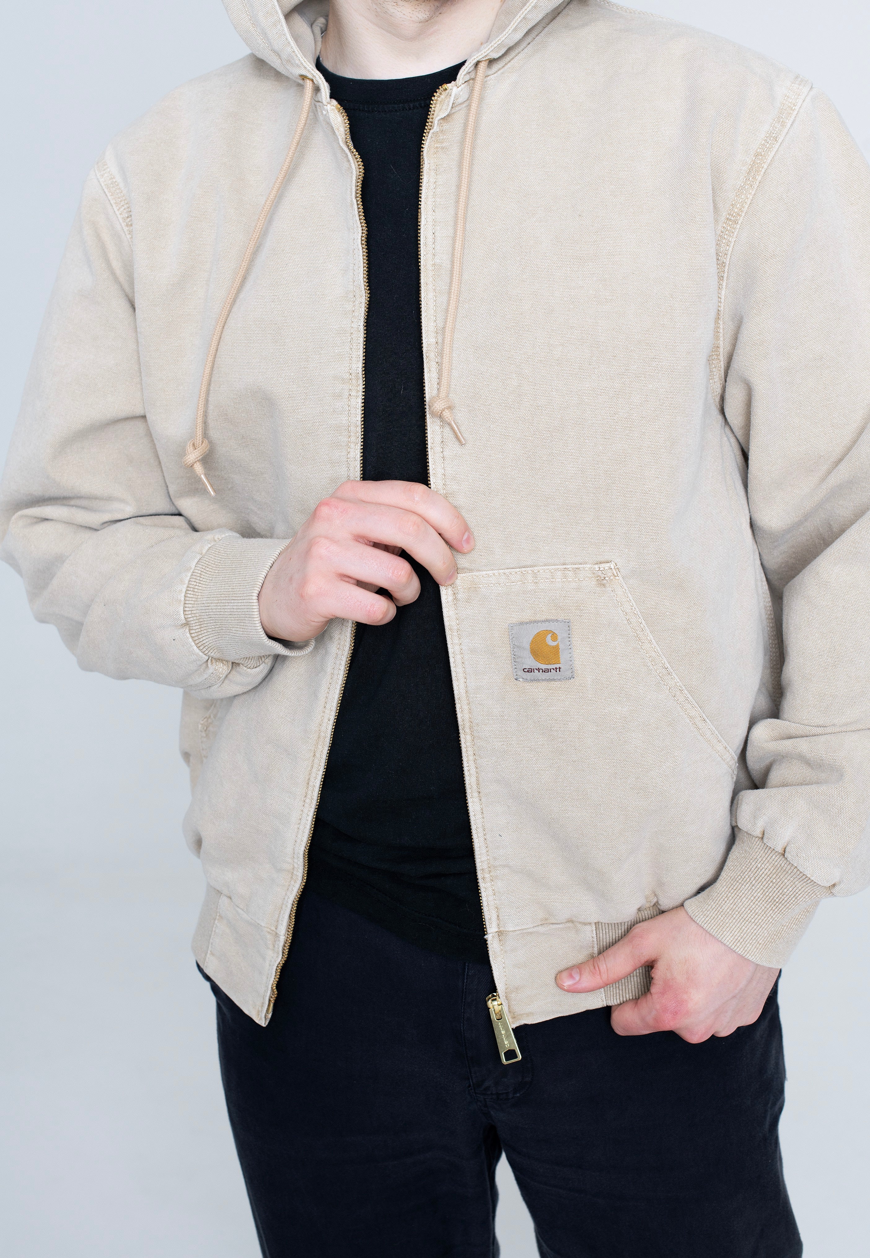 カーハートアクティブジャケット Dusty H Brown faded Carhartt WIP Active Faded Dusty H Brown - Jacket | Impericon