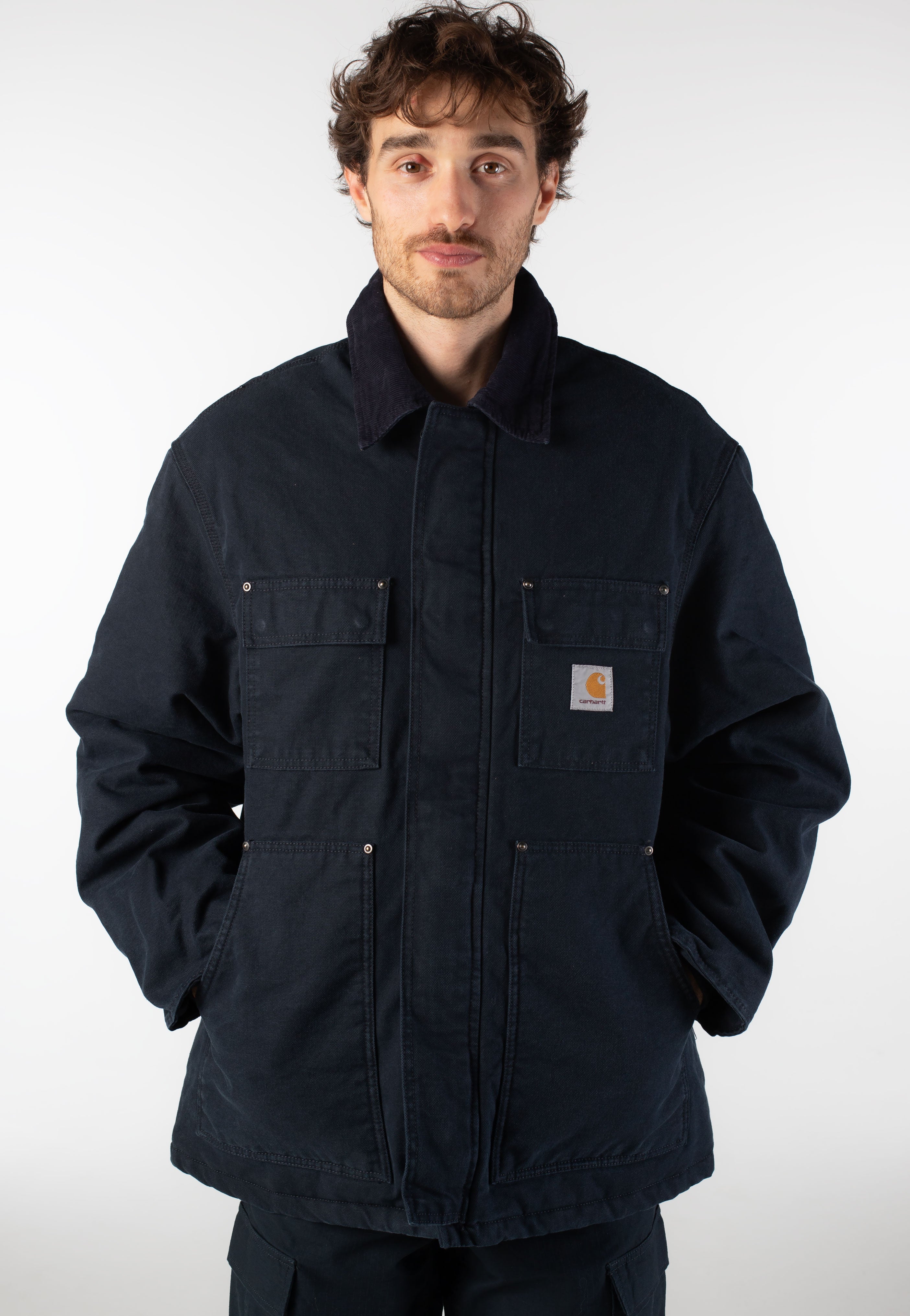 Carhartt WIP - Ambel Stone Washed Deep Night/Deep Night - Jacket | Men-Image
