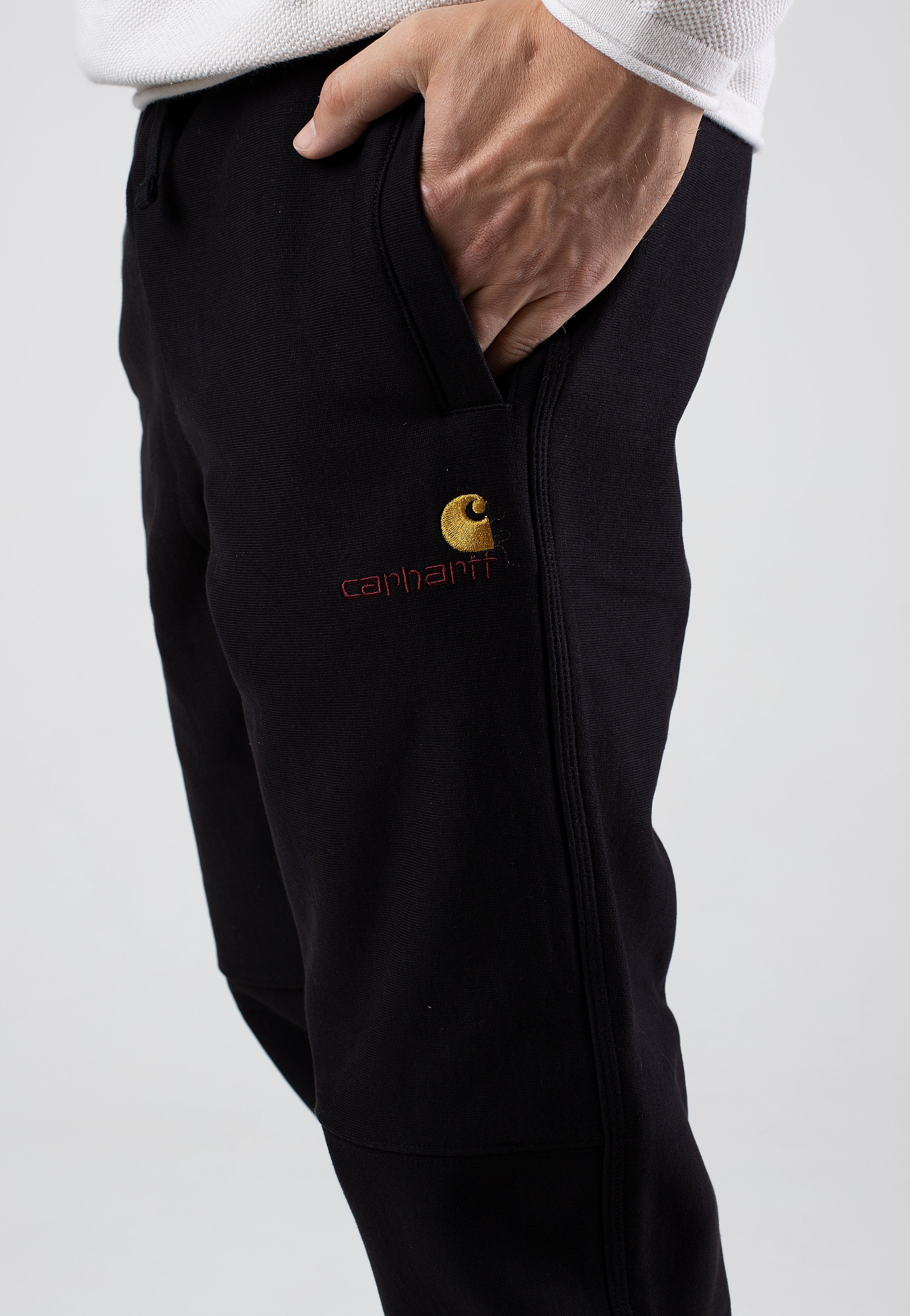 Carhartt WIP - American Script Black - Sweat Pants | Men-Image