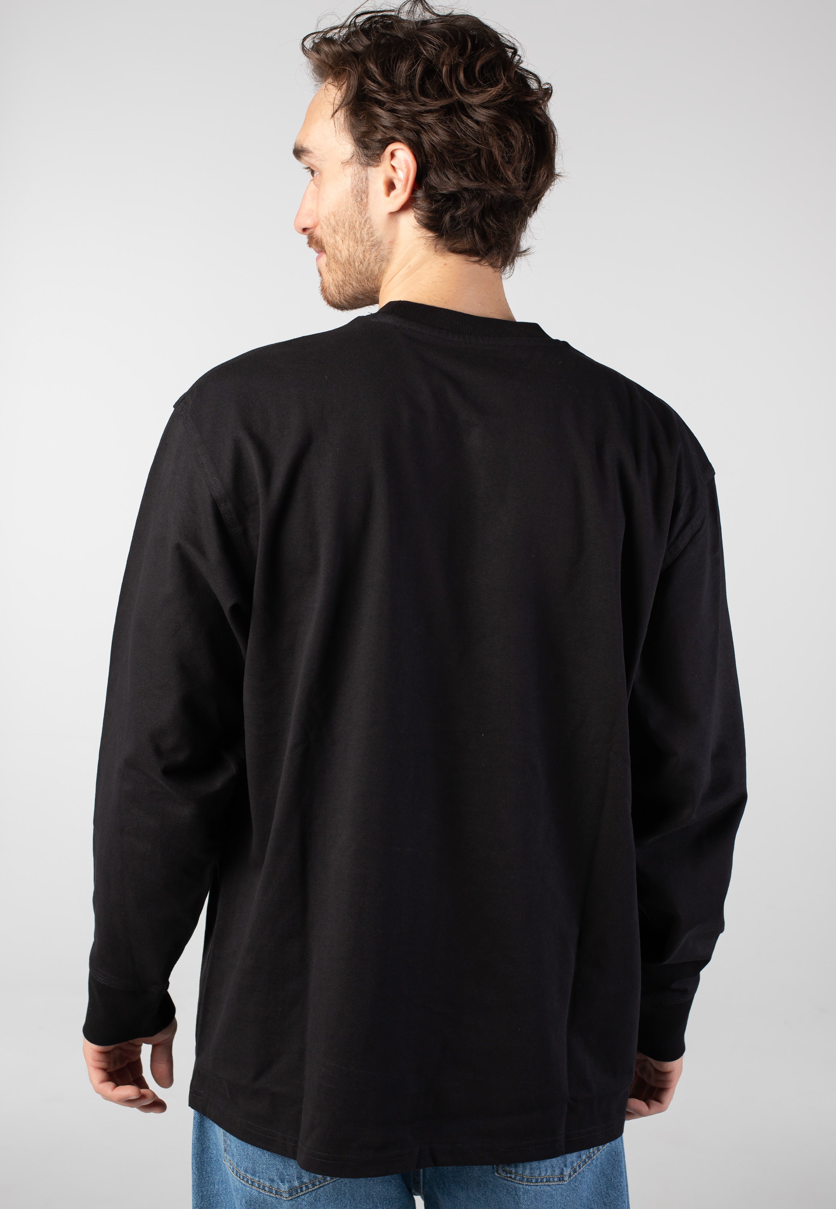 Carhartt WIP - American Script Black - Longsleeve | Men-Image
