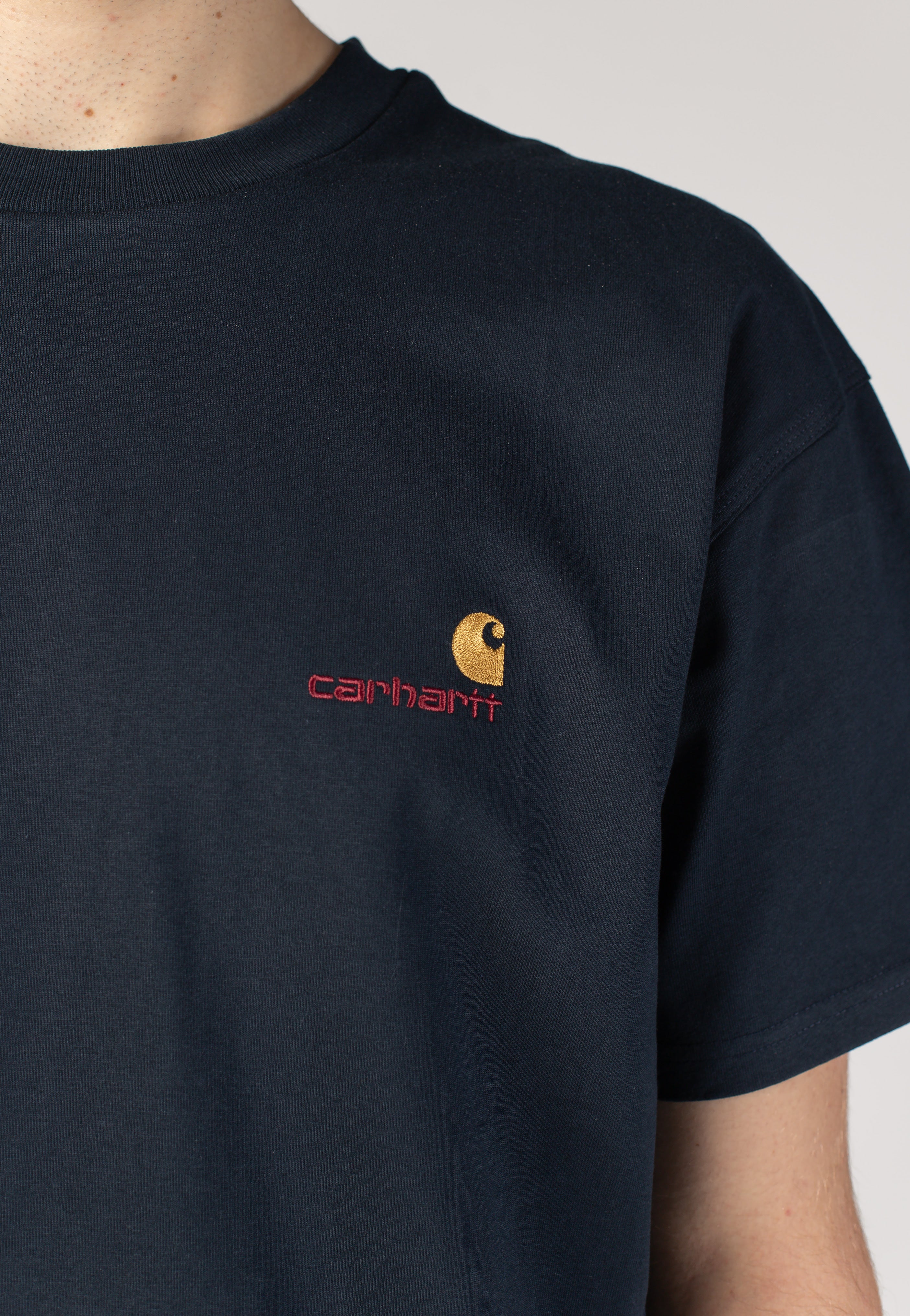 Carhartt WIP - American Script Deep Night - T-Shirt | Men-Image