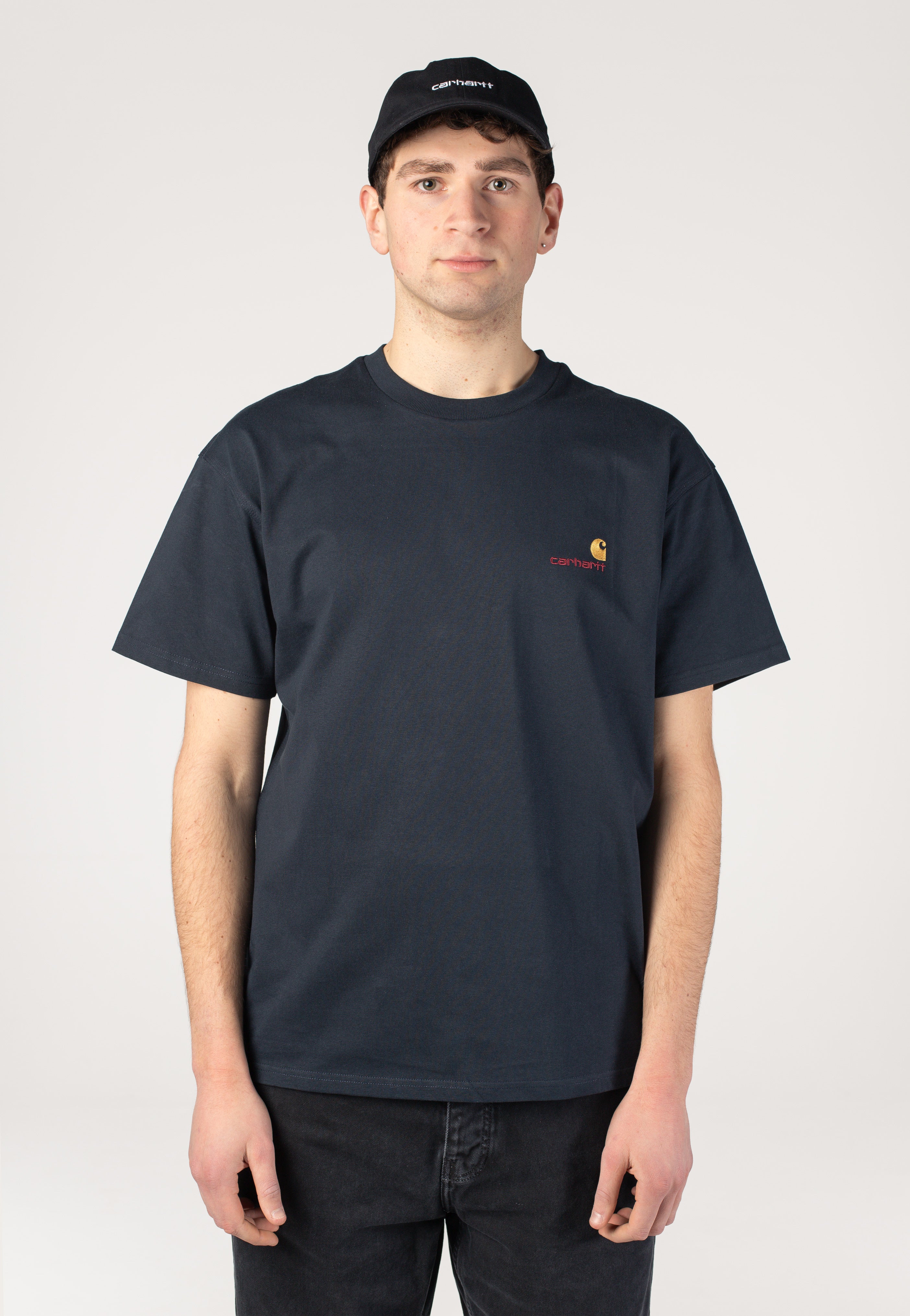 Carhartt WIP - American Script Deep Night - T-Shirt | Men-Image