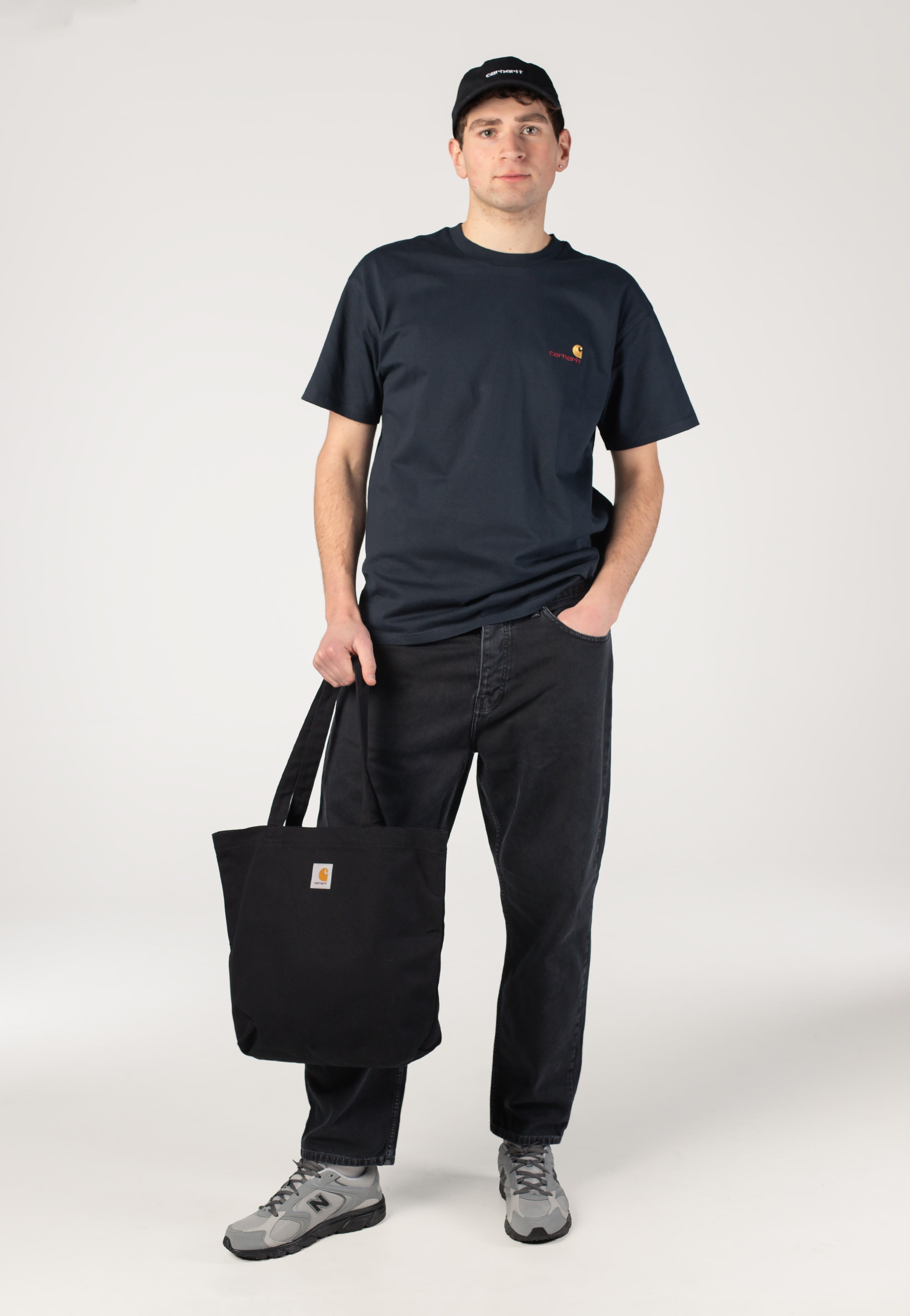 Carhartt WIP - American Script Deep Night - T-Shirt | Men-Image