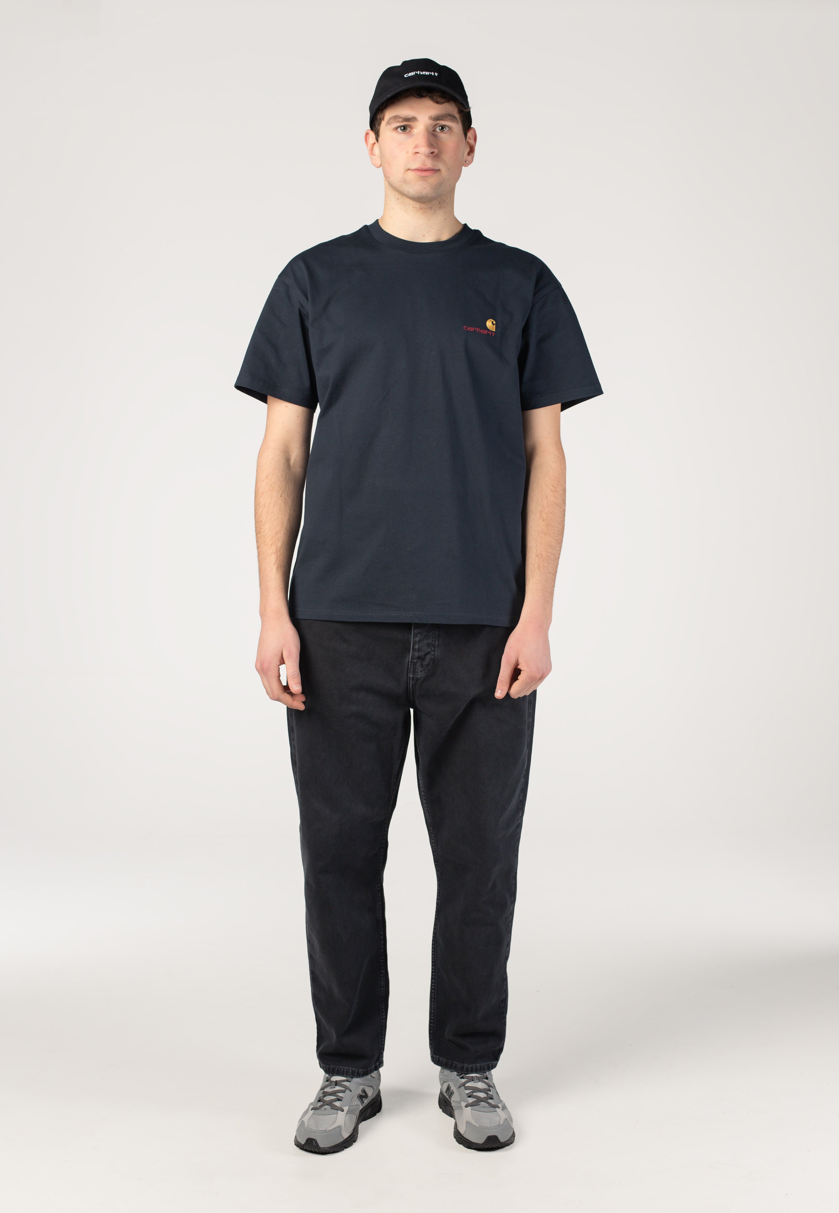Carhartt WIP - American Script Deep Night - T-Shirt | Men-Image