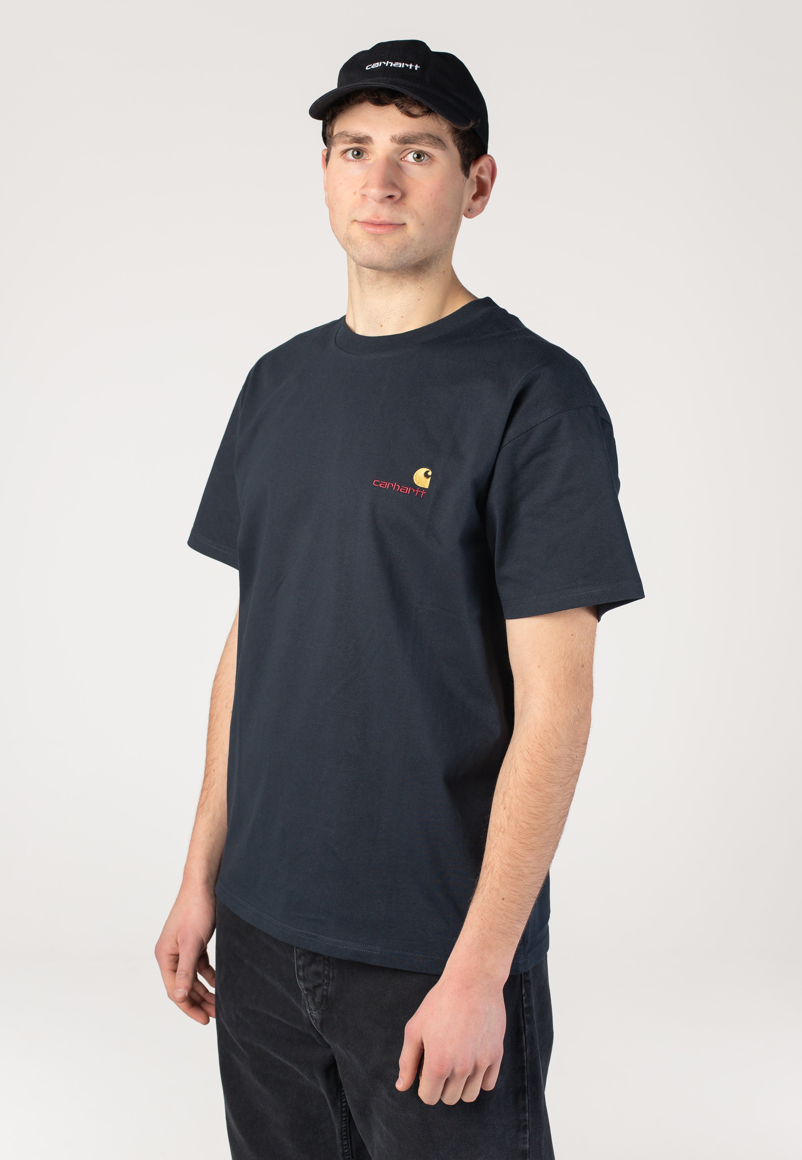 Carhartt WIP - American Script Deep Night - T-Shirt | Men-Image