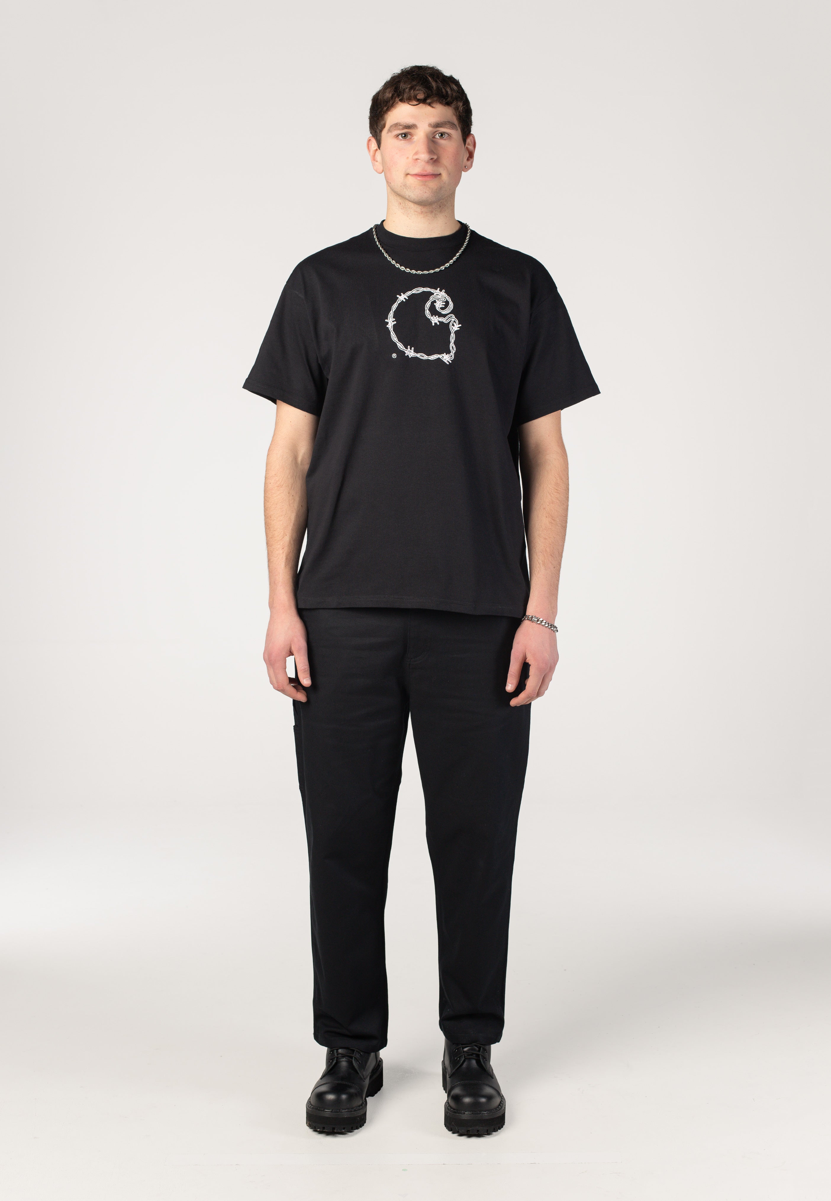 Carhartt WIP - Barbwire C Black - T-Shirt | Men-Image