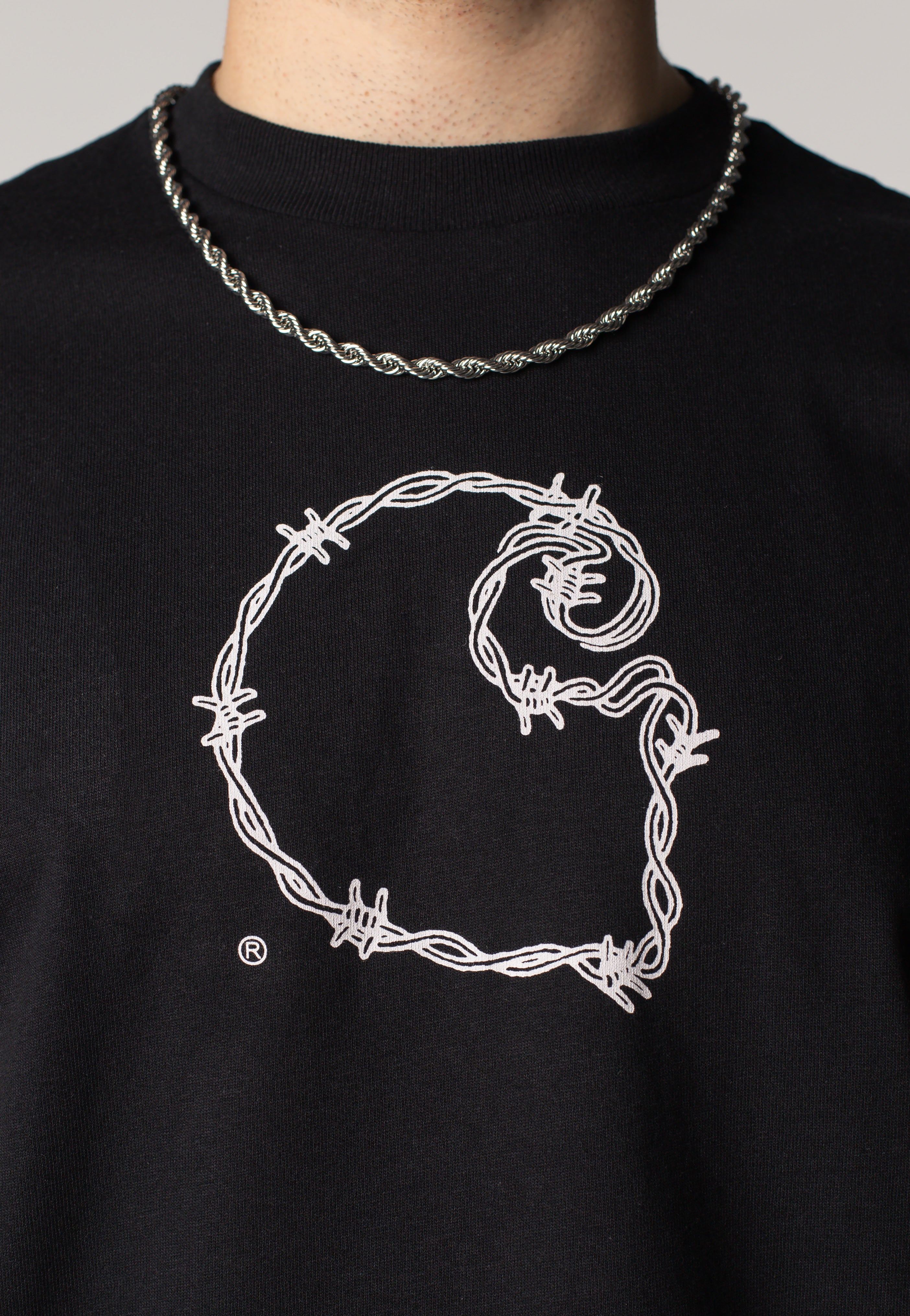 Carhartt WIP - Barbwire C Black - T-Shirt | Men-Image