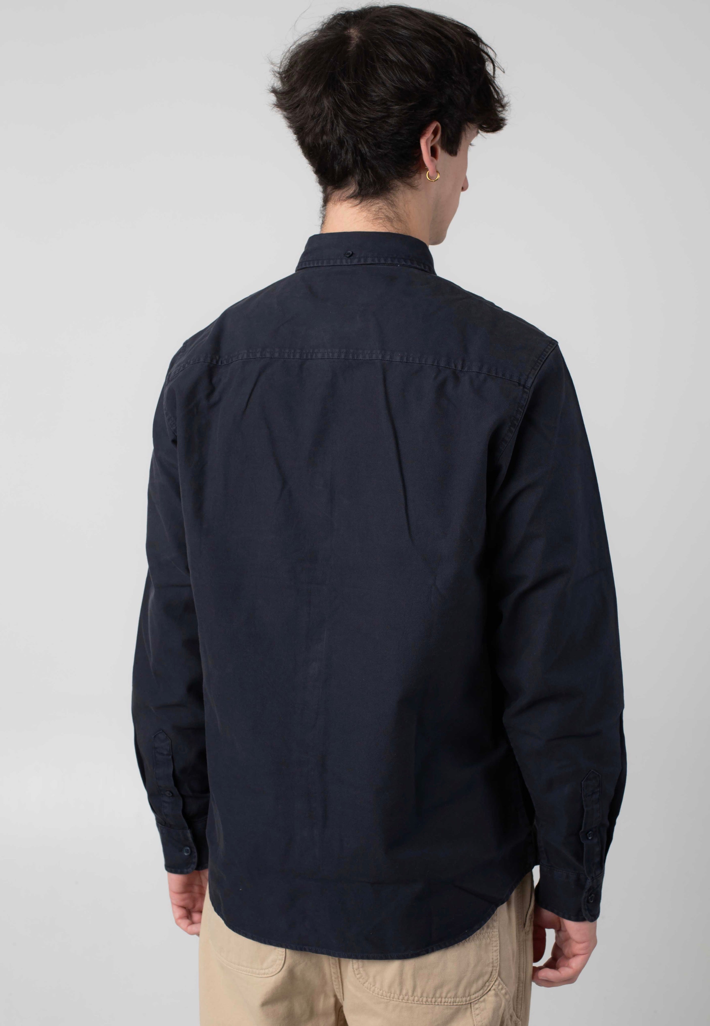 Carhartt WIP - Bolton Garment Dyed Dark Navy - Shirt | Men-Image