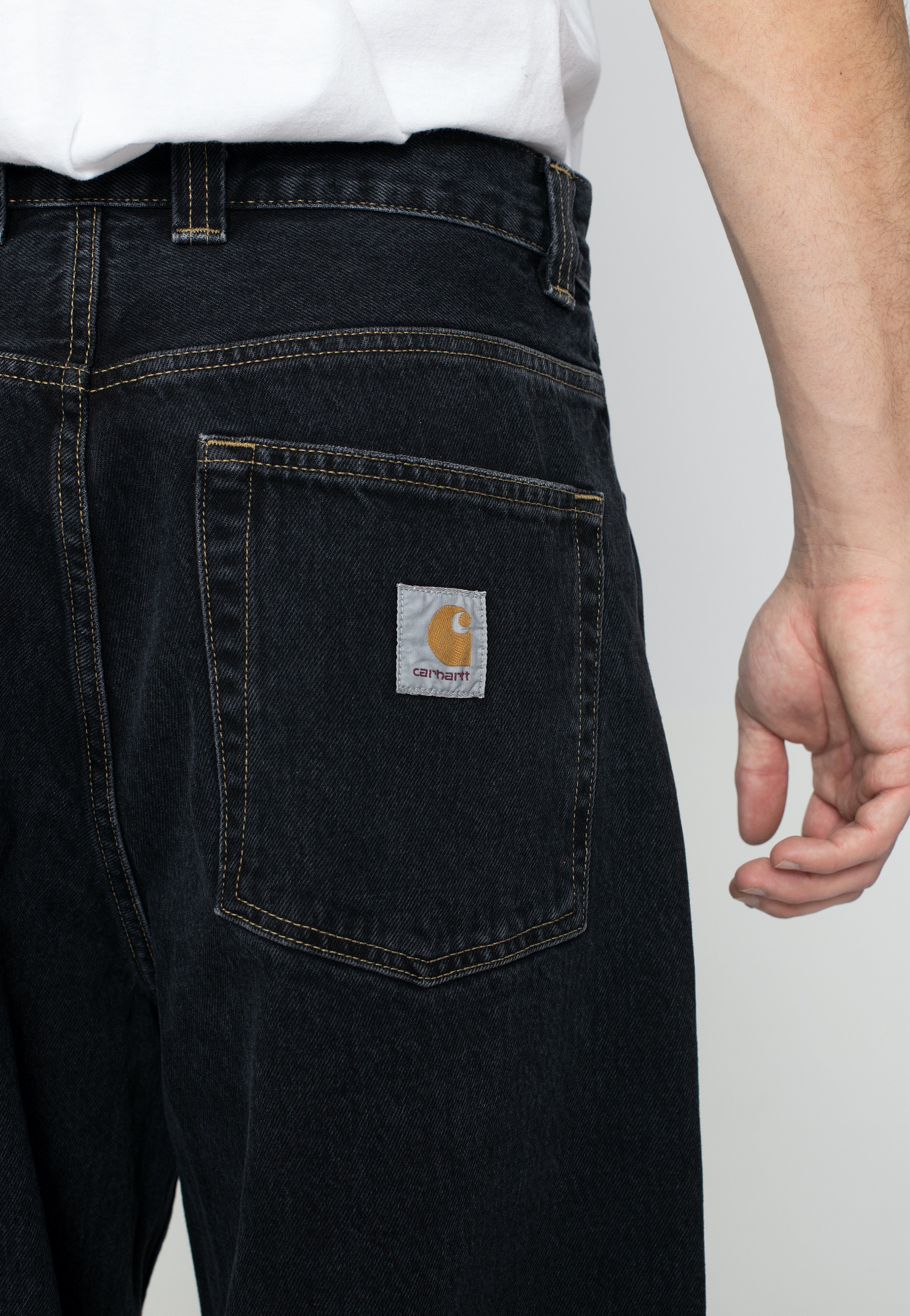 Carhartt WIP - Brandon Stone Washed Black - Jeans | Men-Image