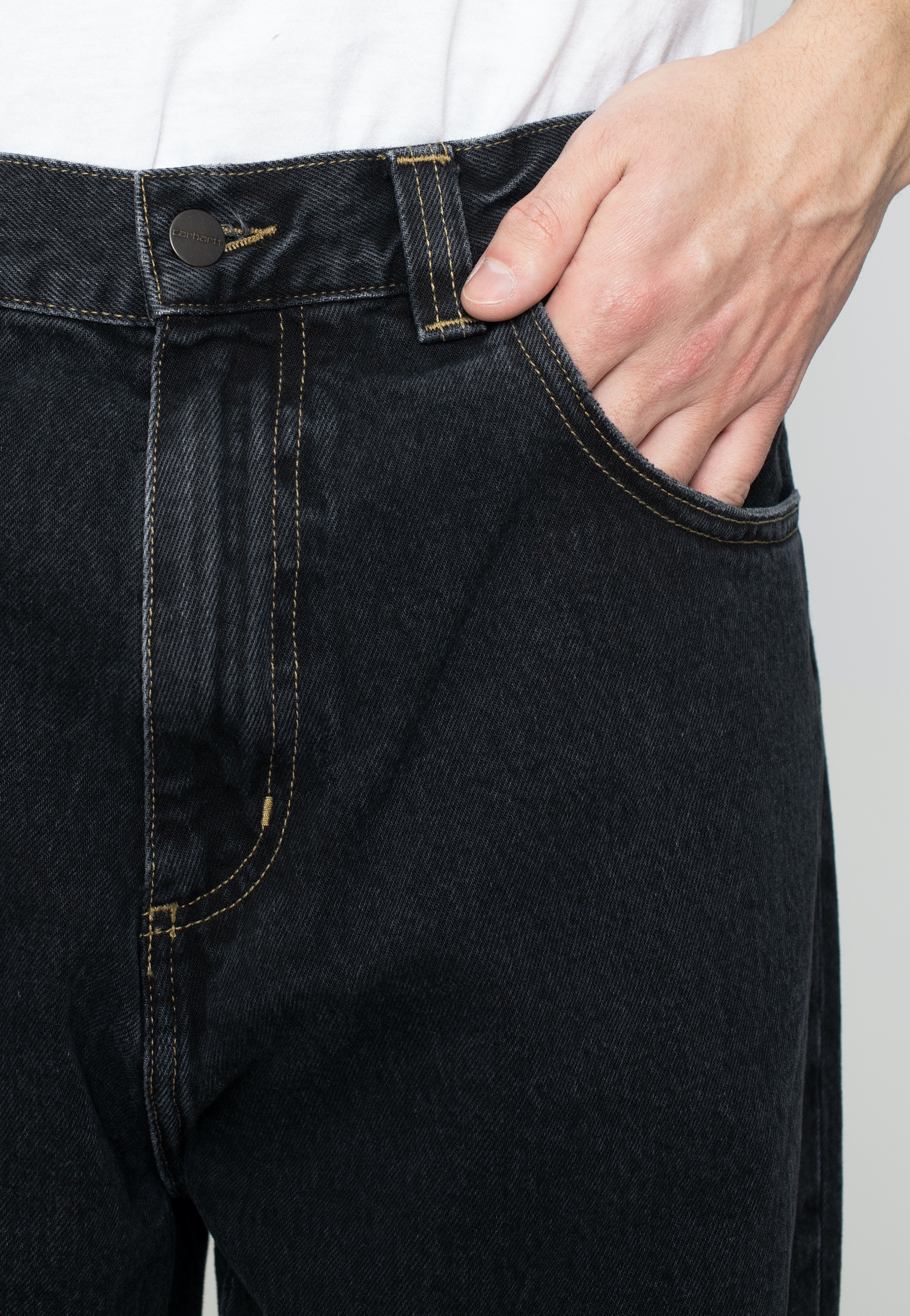 Carhartt WIP - Brandon Stone Washed Black - Jeans | Men-Image