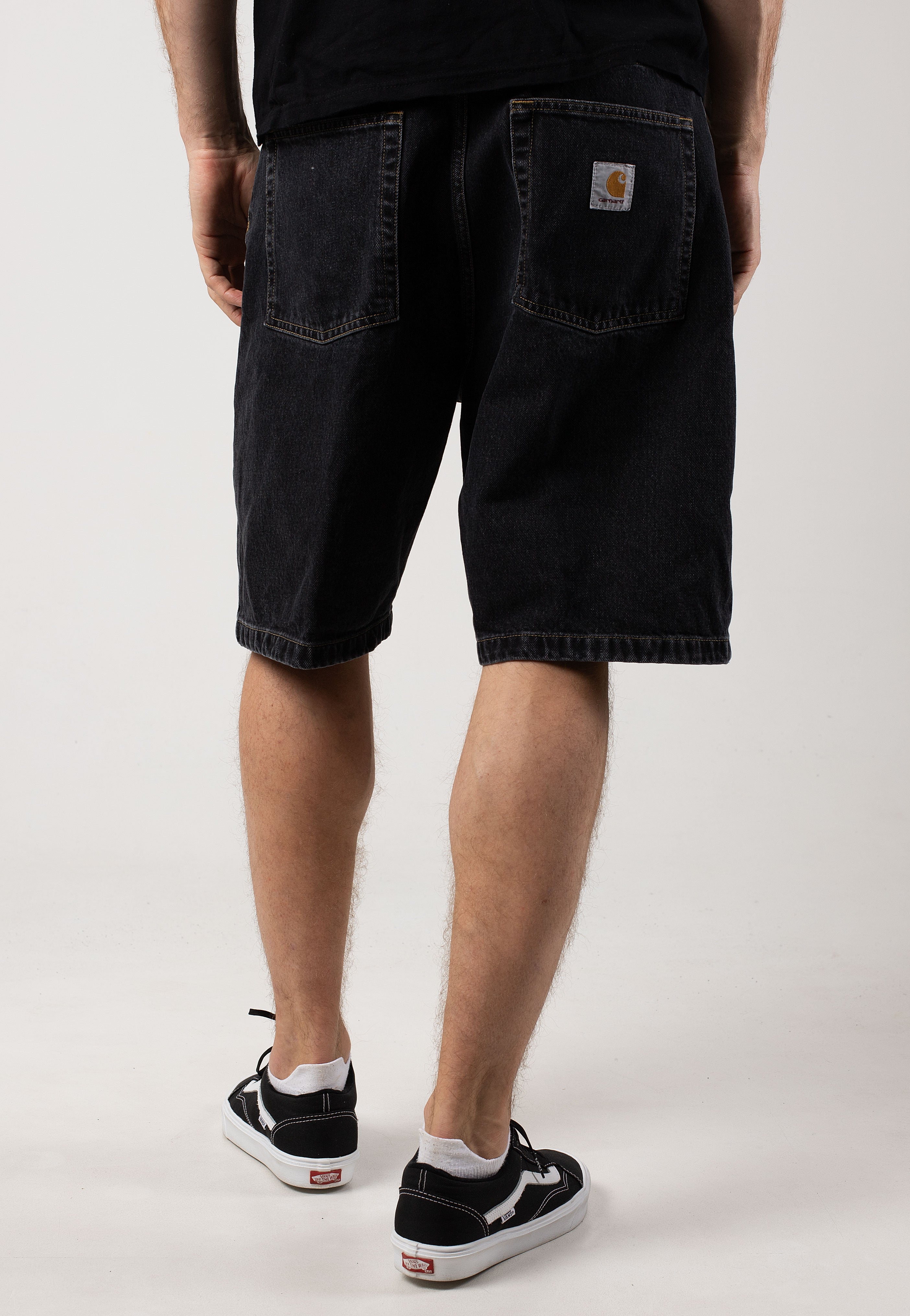 Carhartt WIP - Brandon Stone Washed Black - Shorts | Men-Image