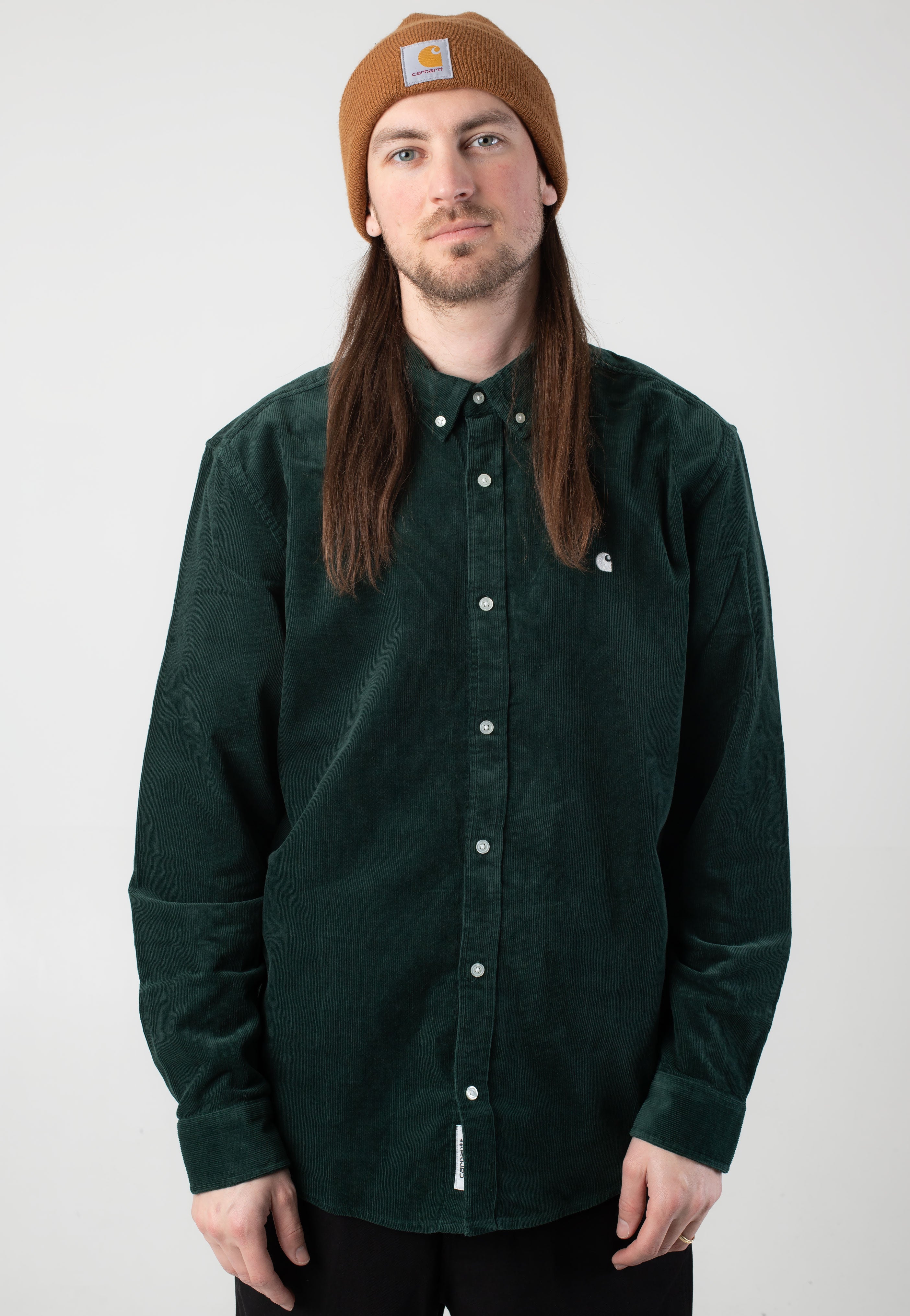 Carhartt WIP - Madison Fine Cord Conifer/Wax - Shirt | Men-Image