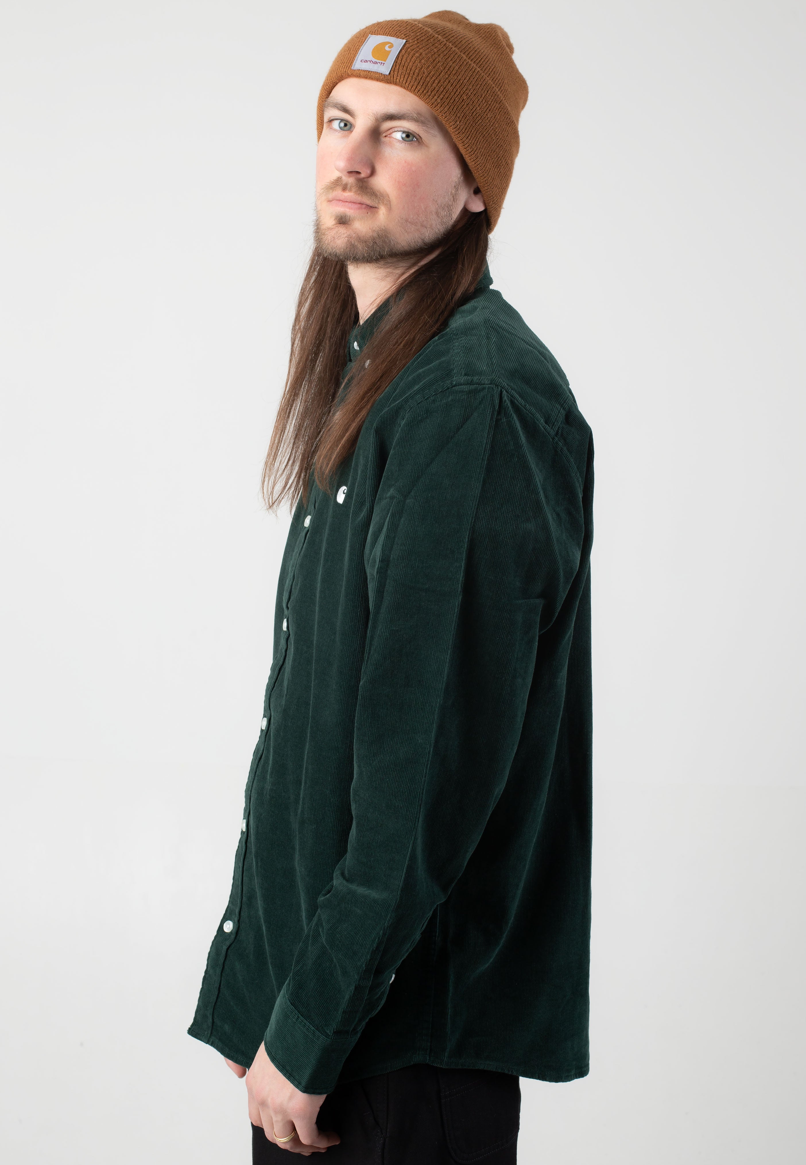 Carhartt WIP - Madison Fine Cord Conifer/Wax - Shirt | Men-Image
