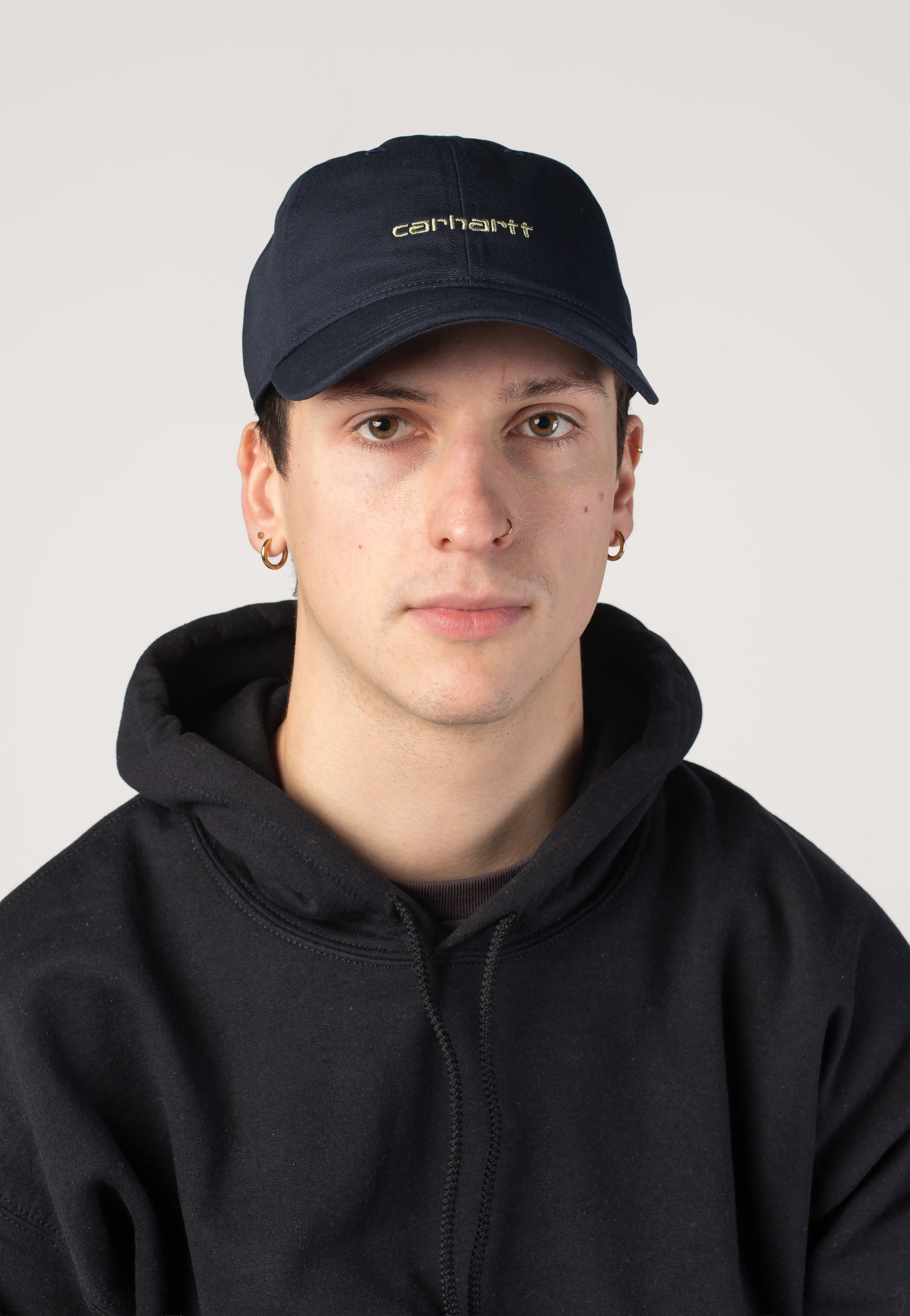Carhartt WIP - Canvas Script Deep Night/Gentle Green - Cap | Neutral-Image
