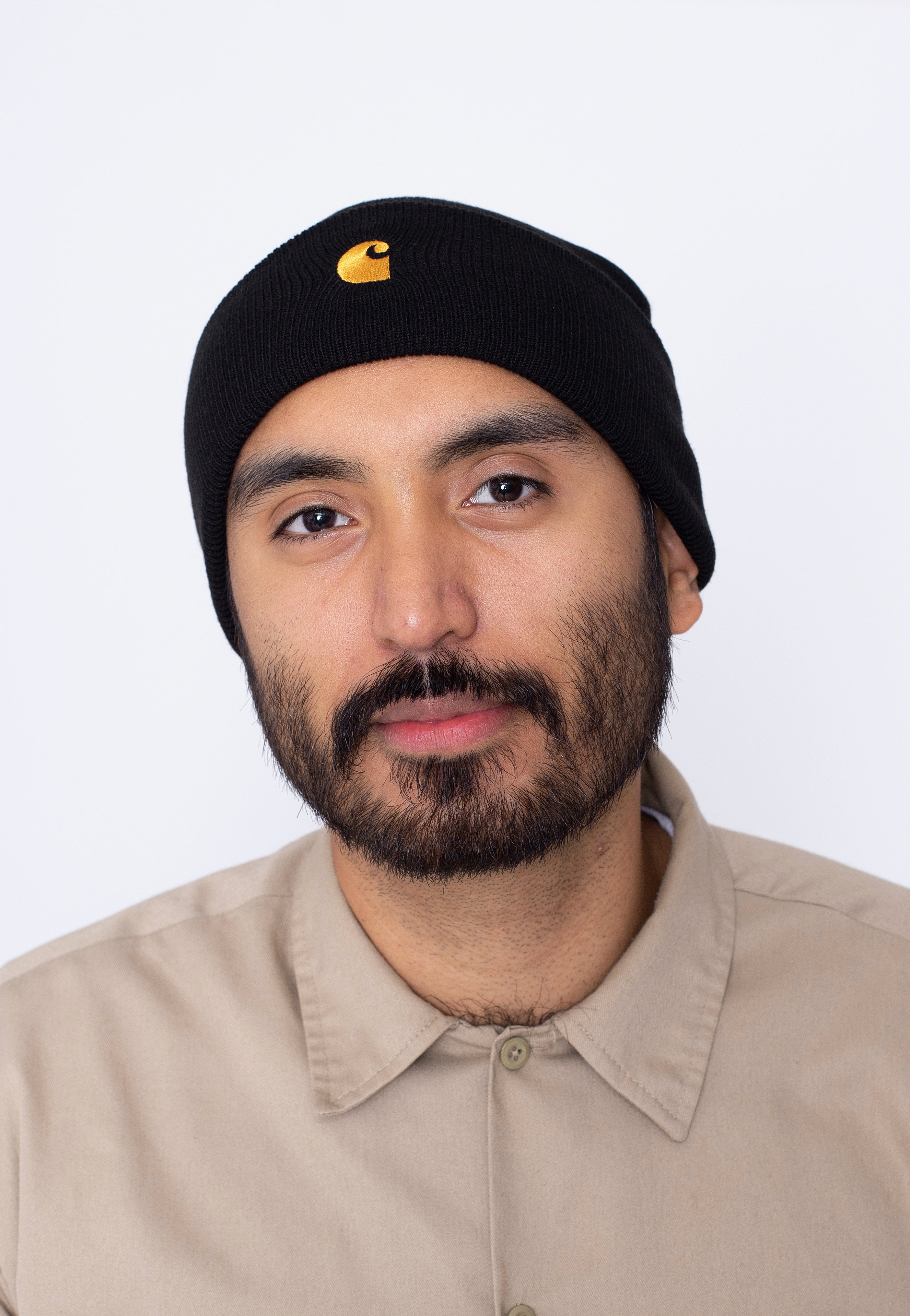 Carhartt WIP - Chase Black/Gold - Beanie | Neutral-Image