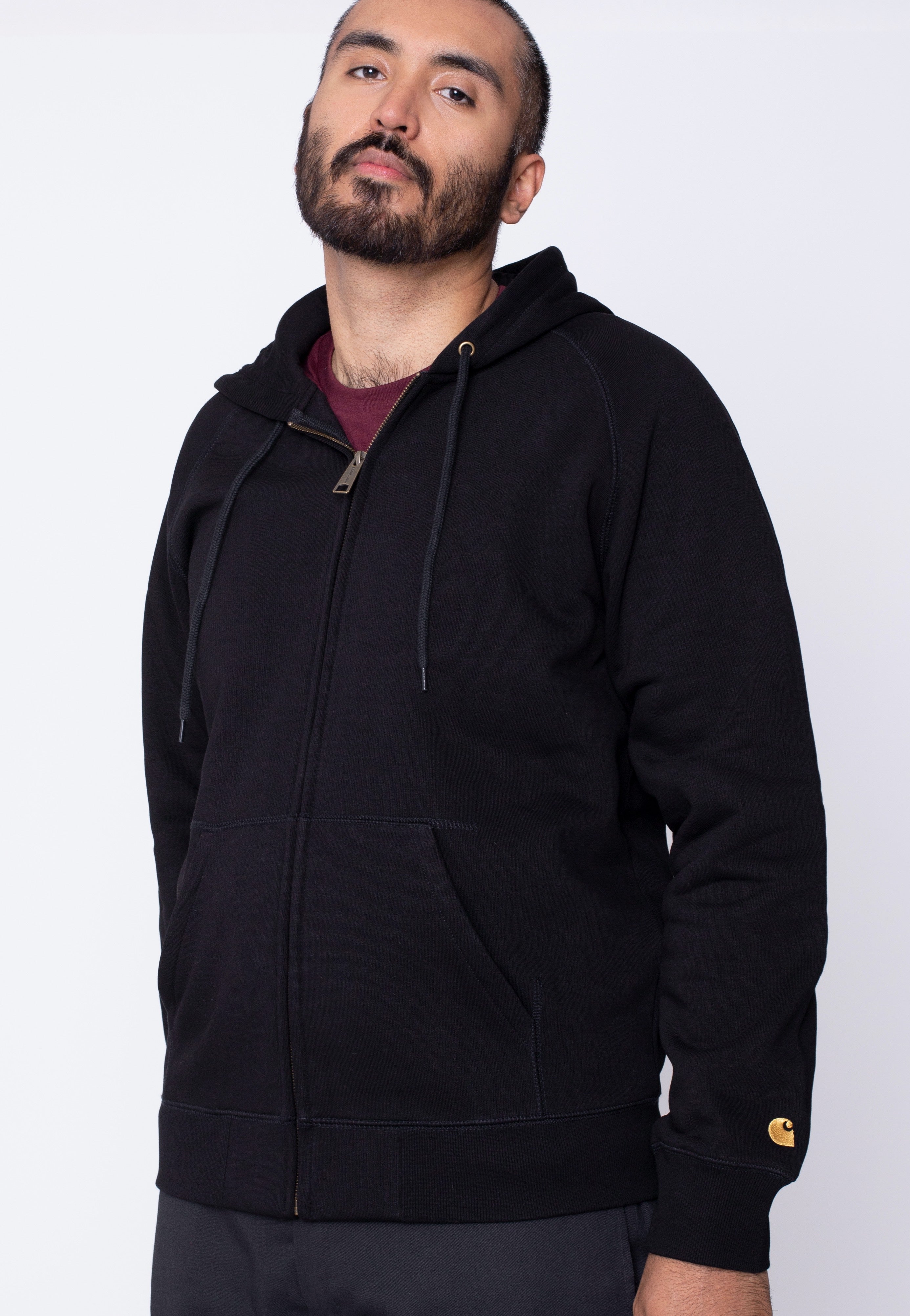 Carhartt WIP - Chase Black/Gold - Zipper | Men-Image