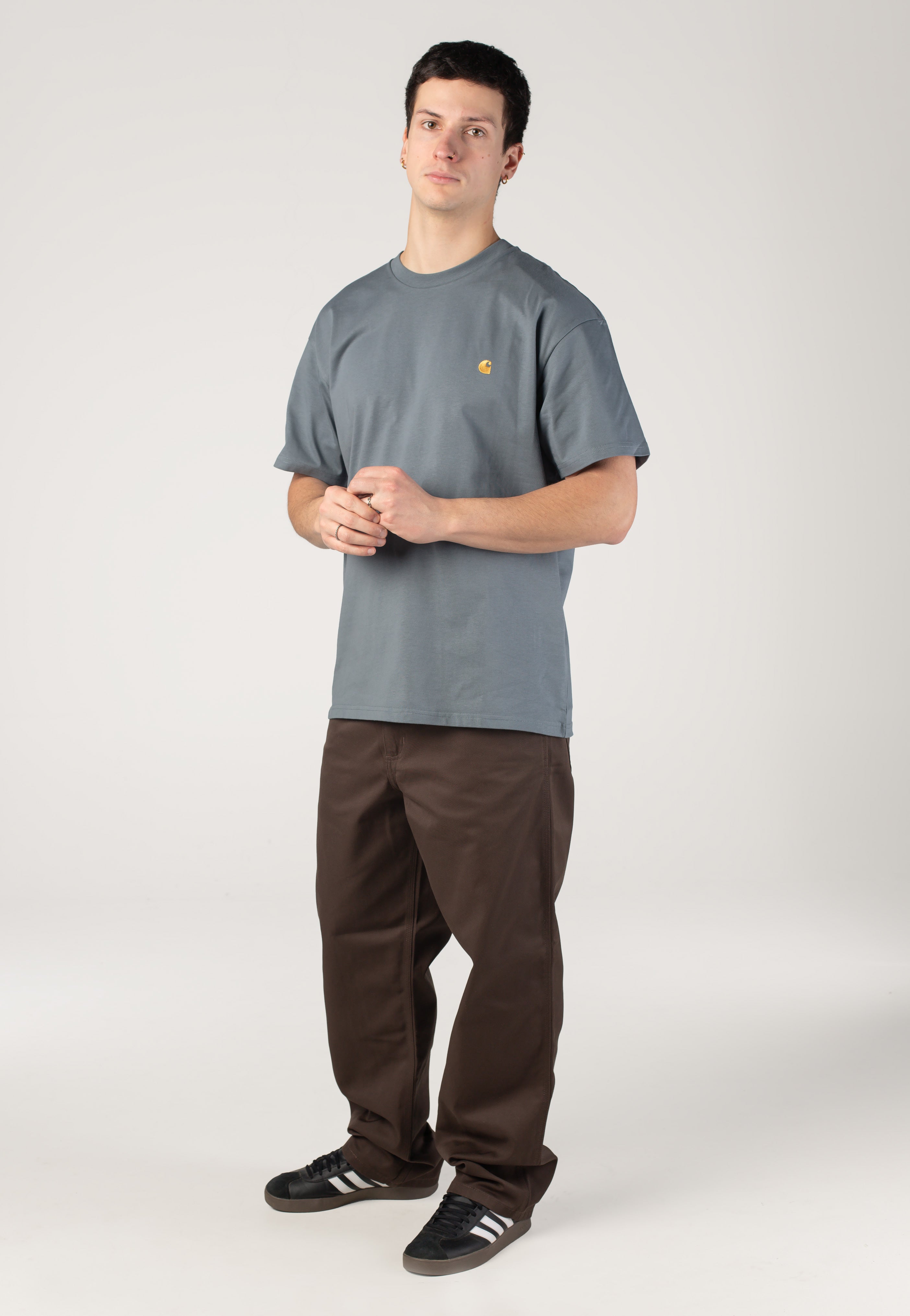 Carhartt WIP - Chase Cozy Blue/Gold - T-Shirt | Men-Image