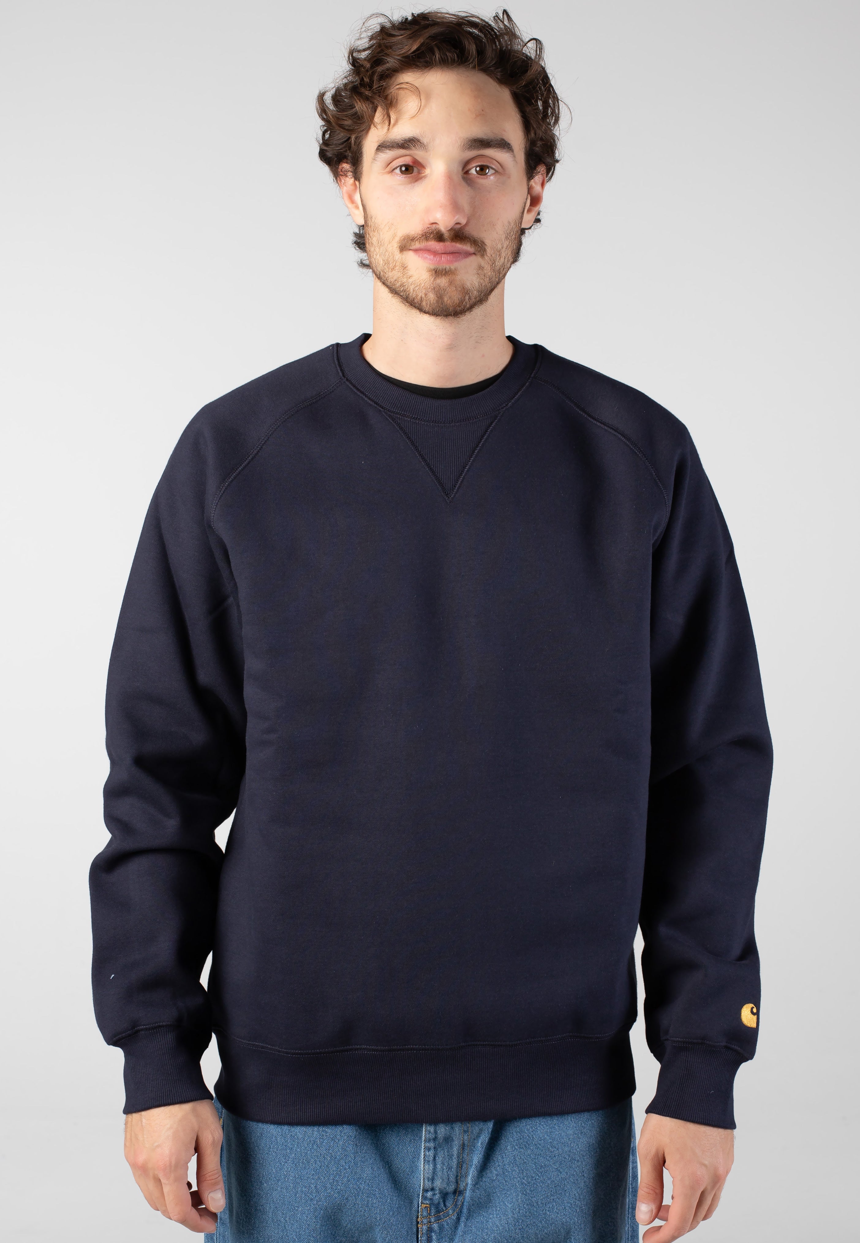 Carhartt WIP - Chase Dark Navy/Gold - Sweater | Men-Image