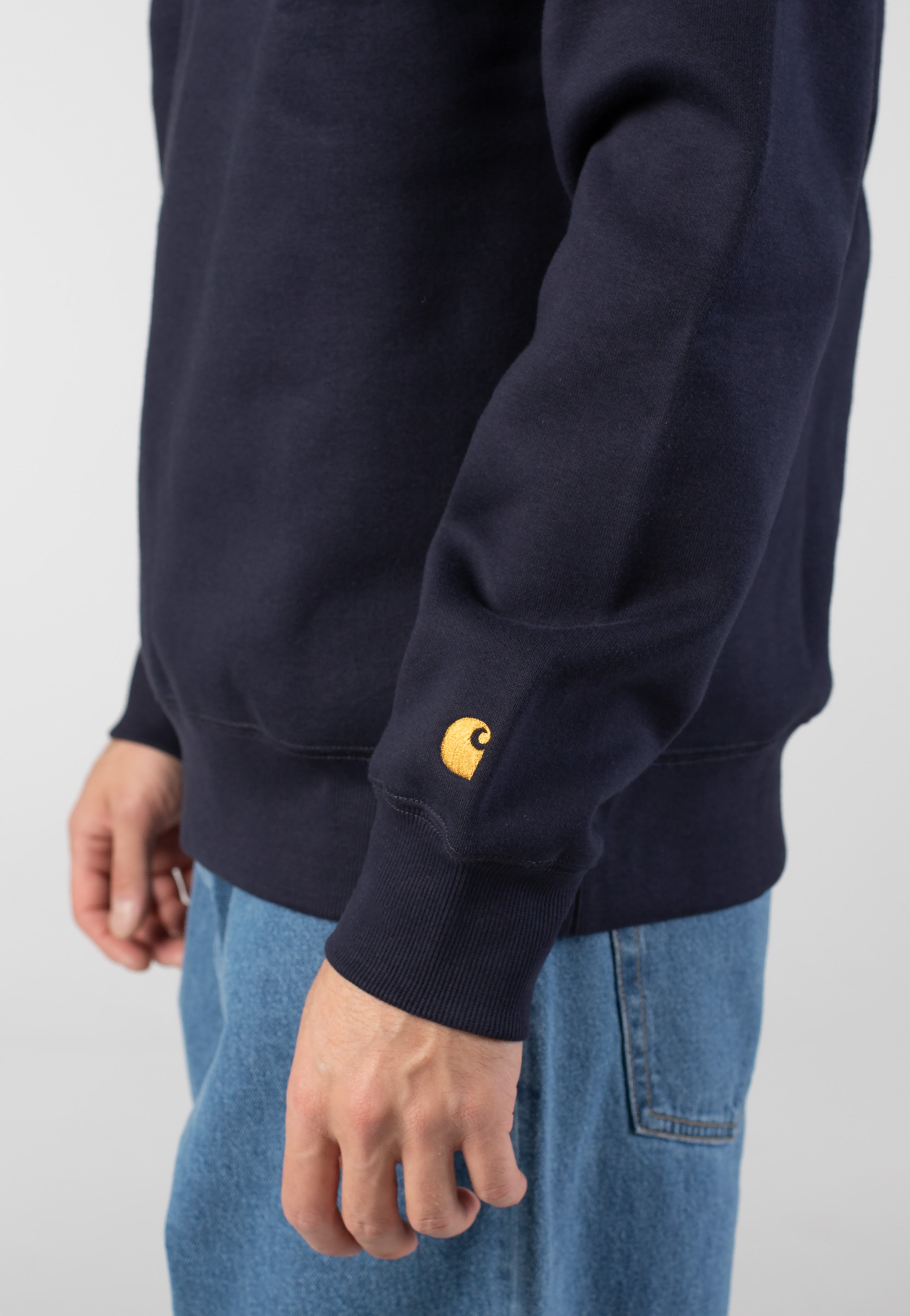 Carhartt WIP - Chase Dark Navy/Gold - Sweater | Men-Image