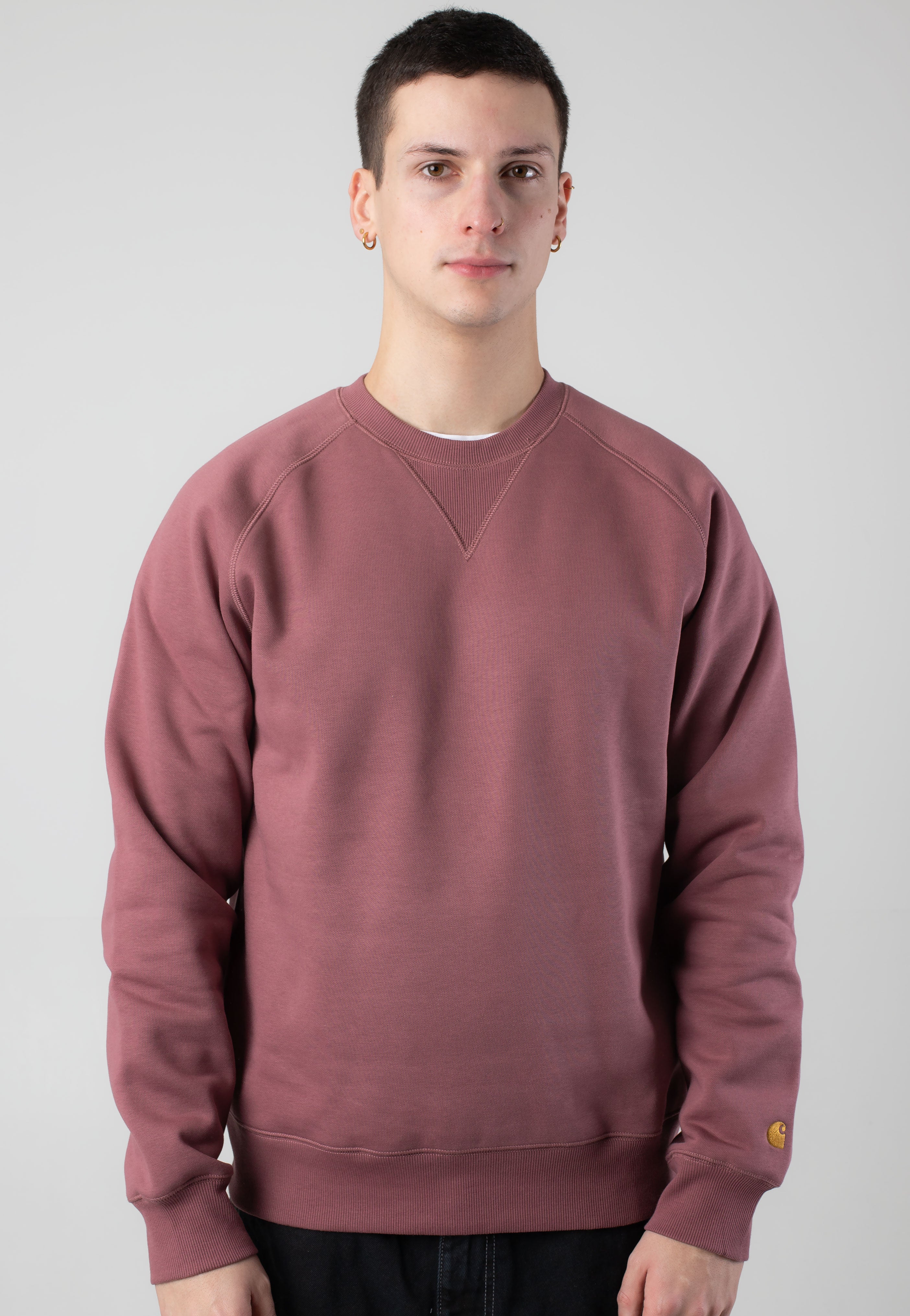 Carhartt WIP - Chase Dusky Pink/Gold - Sweater | Men-Image