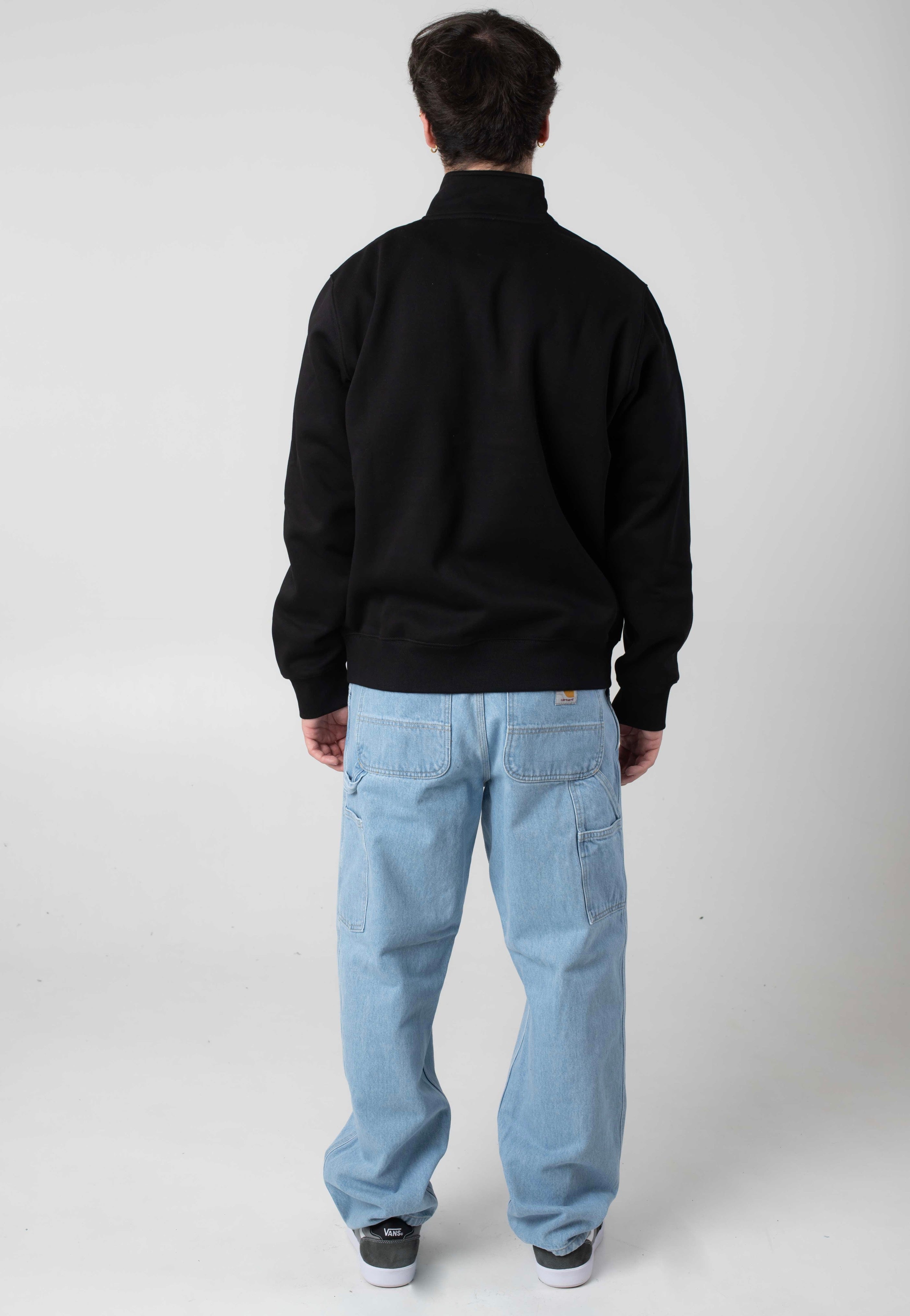 Carhartt WIP - Chase Neck Zip Black/Gold - Sweater | Men-Image