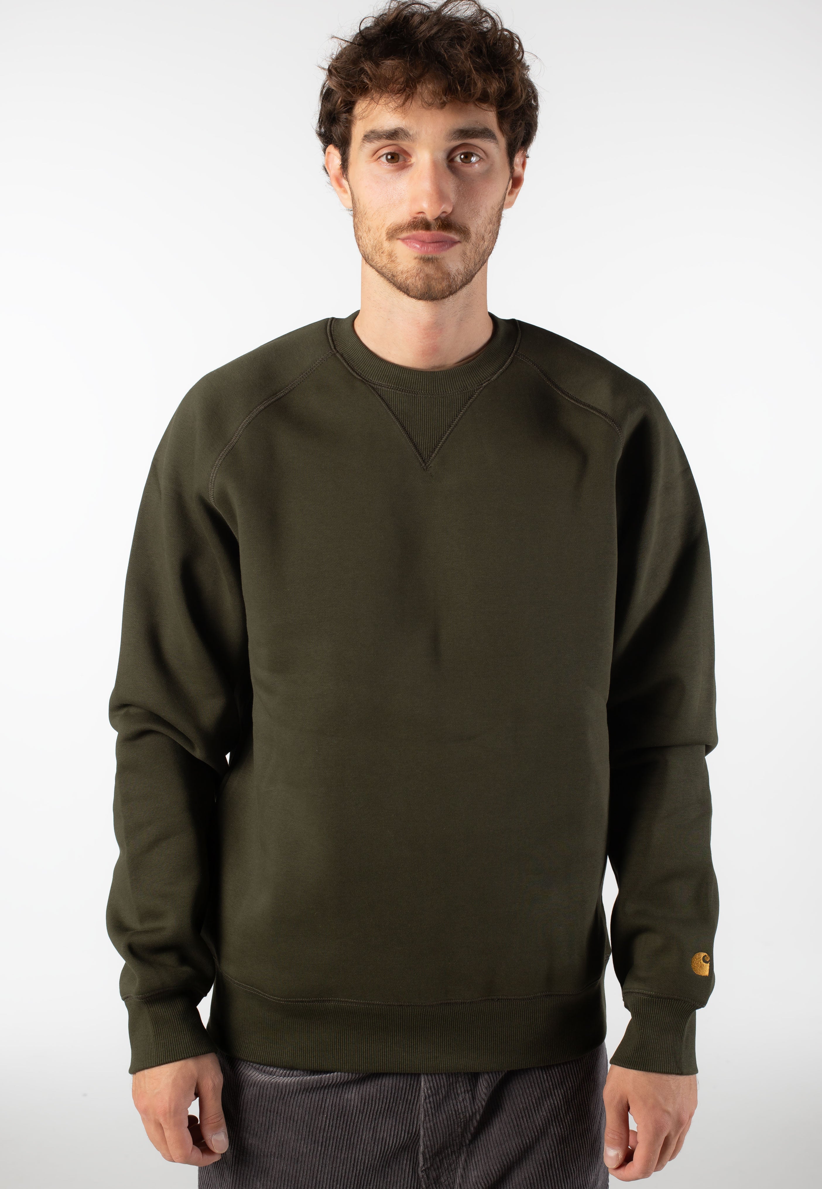 Carhartt WIP - Chase Olive/Gold - Sweater | Men-Image