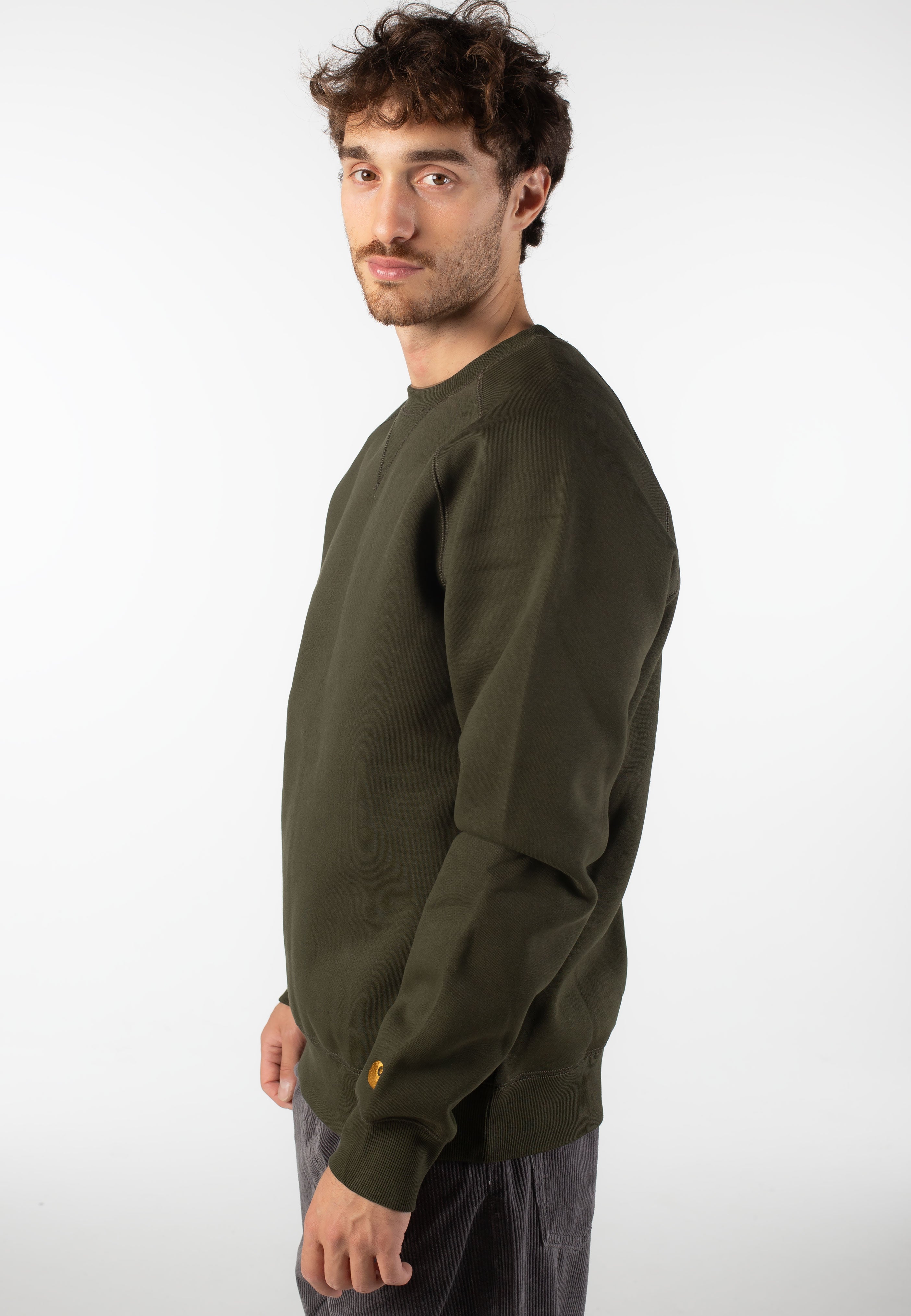 Carhartt WIP - Chase Olive/Gold - Sweater | Men-Image