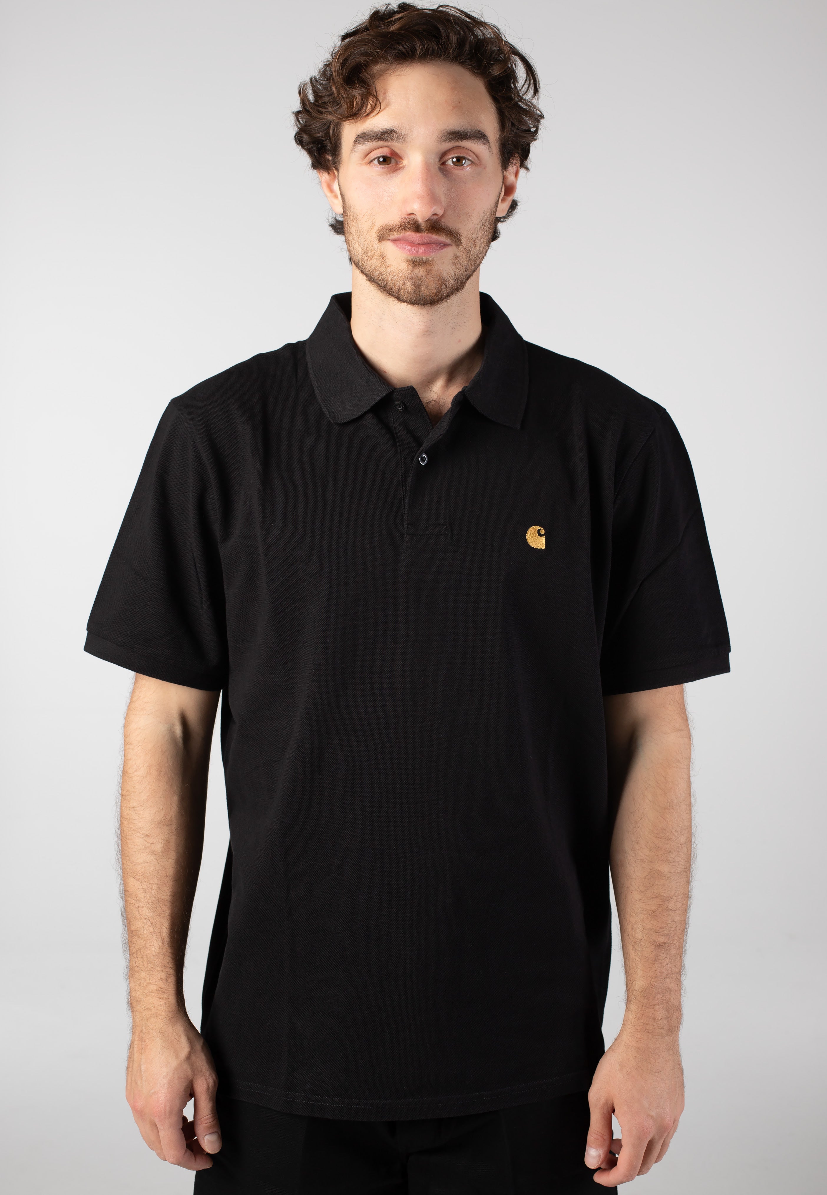 Carhartt WIP - Chase Pique Black/Gold - Polo | Men-Image
