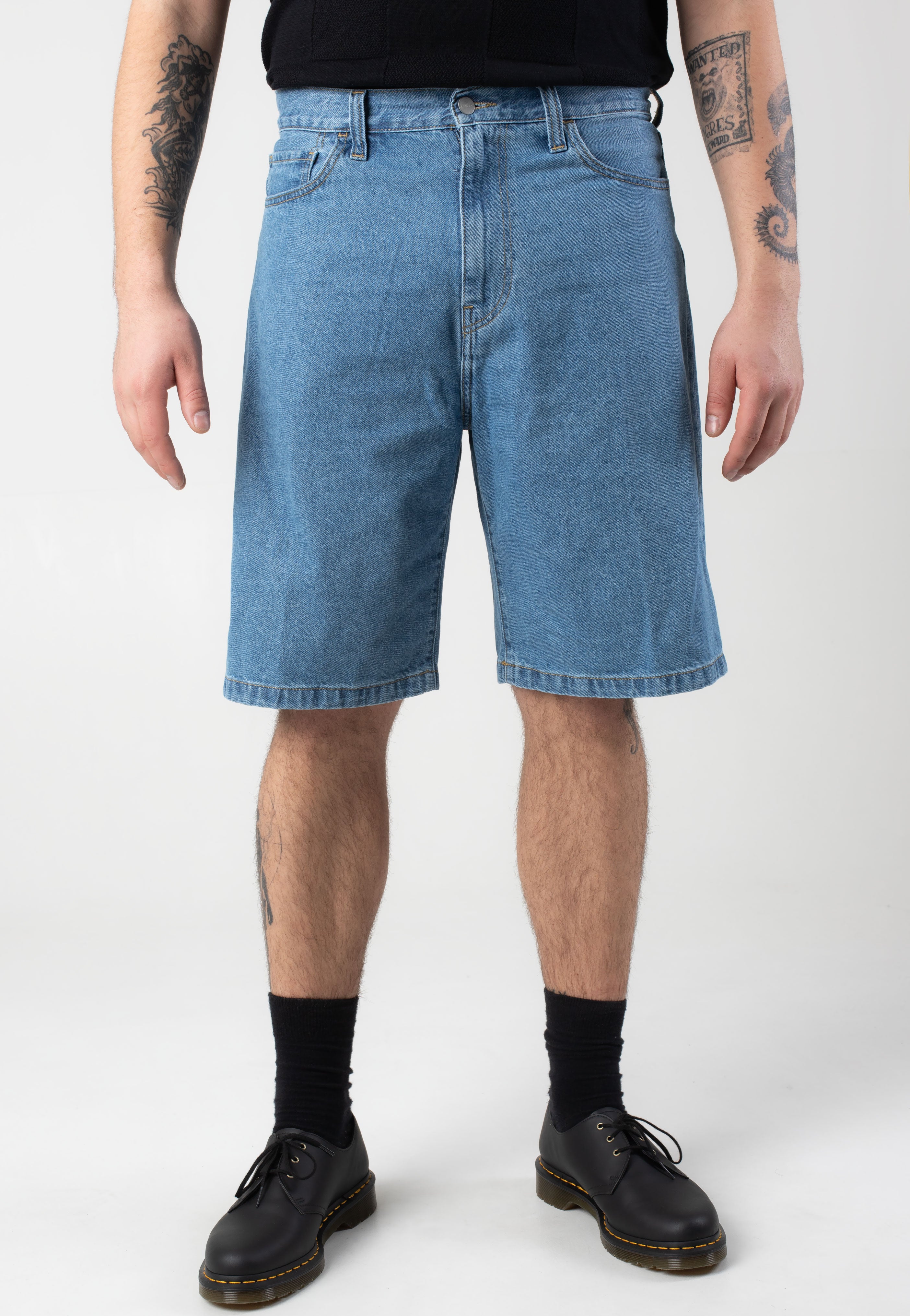 Carhartt WIP - Landon Heavy Stone Wash Blue - Shorts | Men-Image
