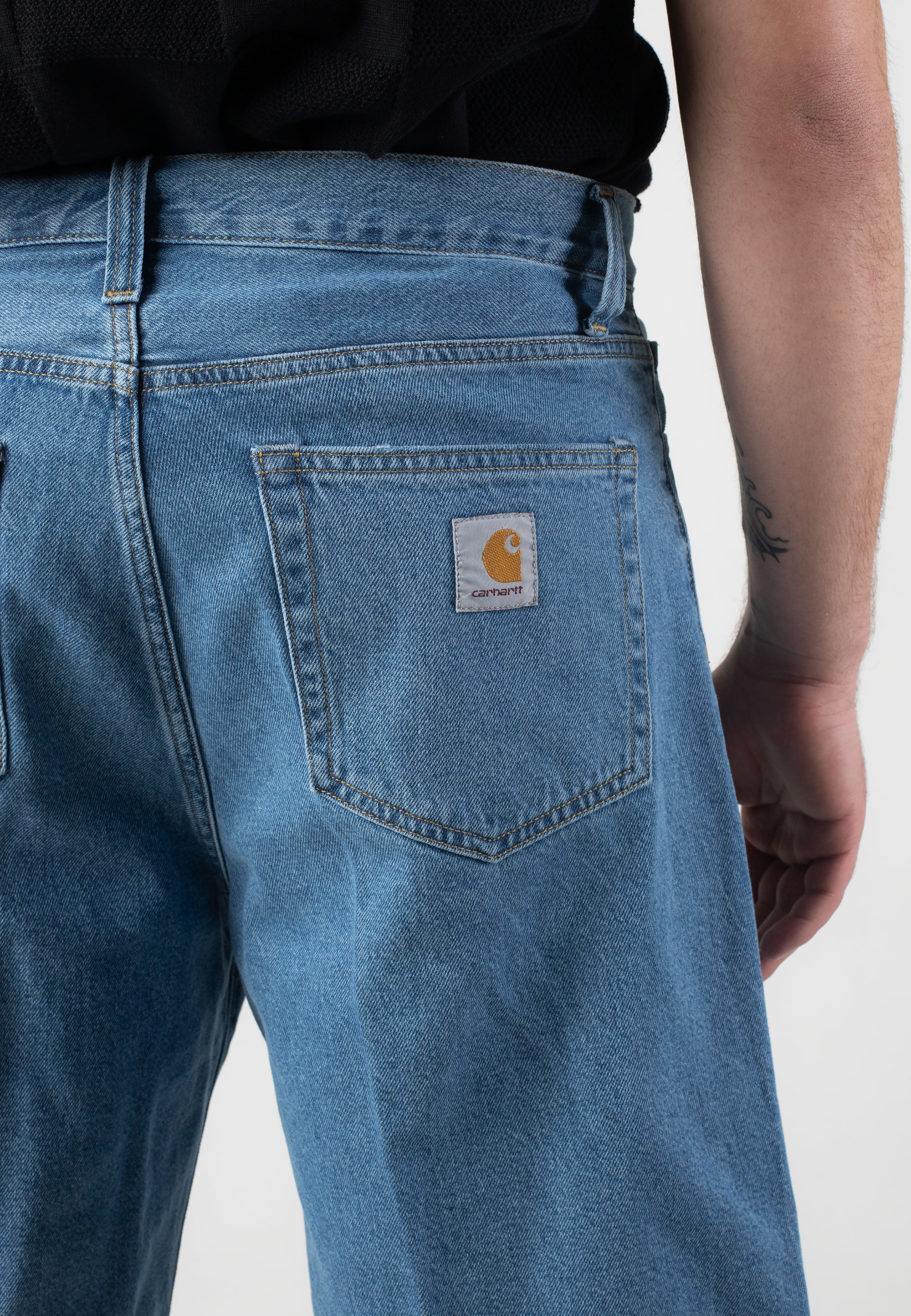 Carhartt WIP - Landon Heavy Stone Wash Blue - Shorts | Men-Image
