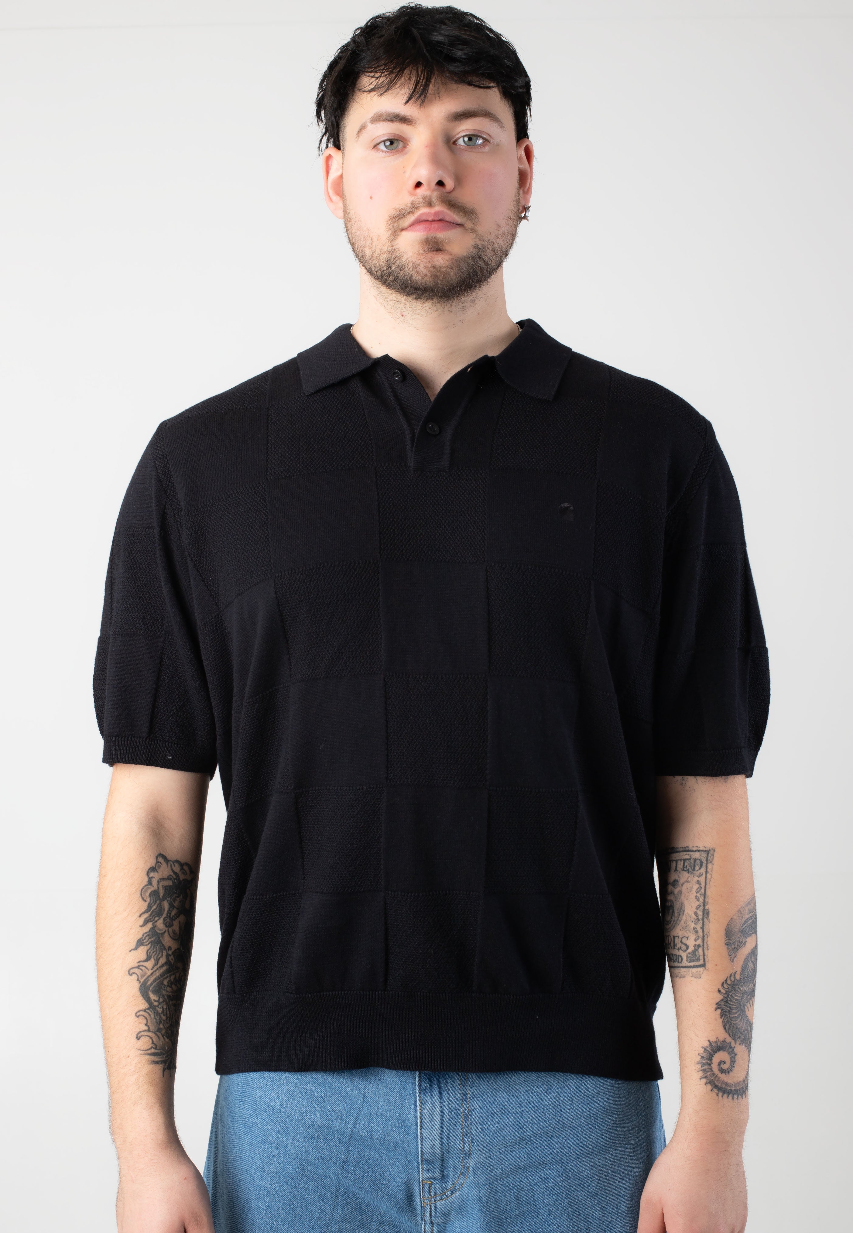Carhartt WIP - Checker Black - Polo | Men-Image