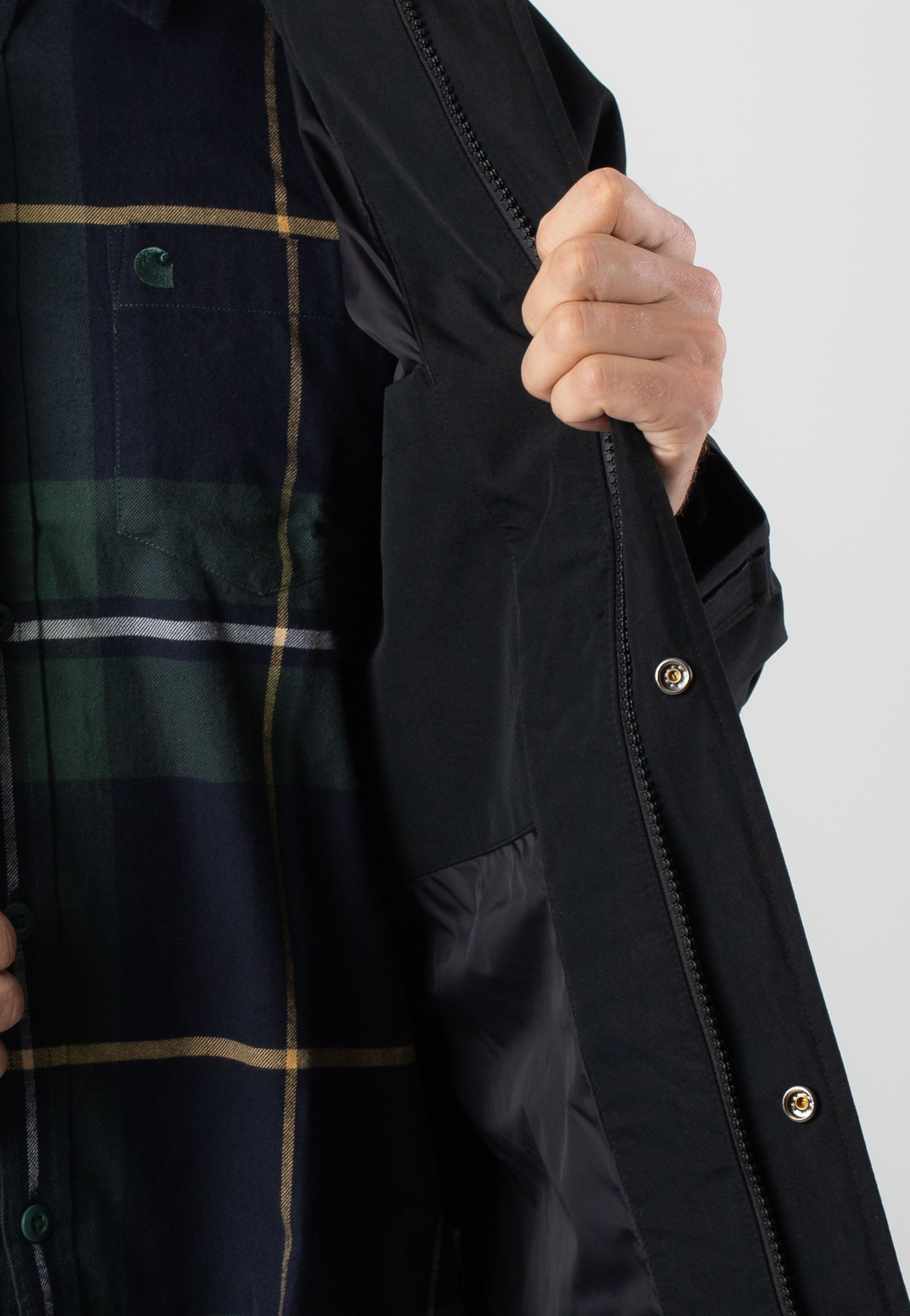 Carhartt WIP - Clarton Black/Black - Jacket | Men-Image