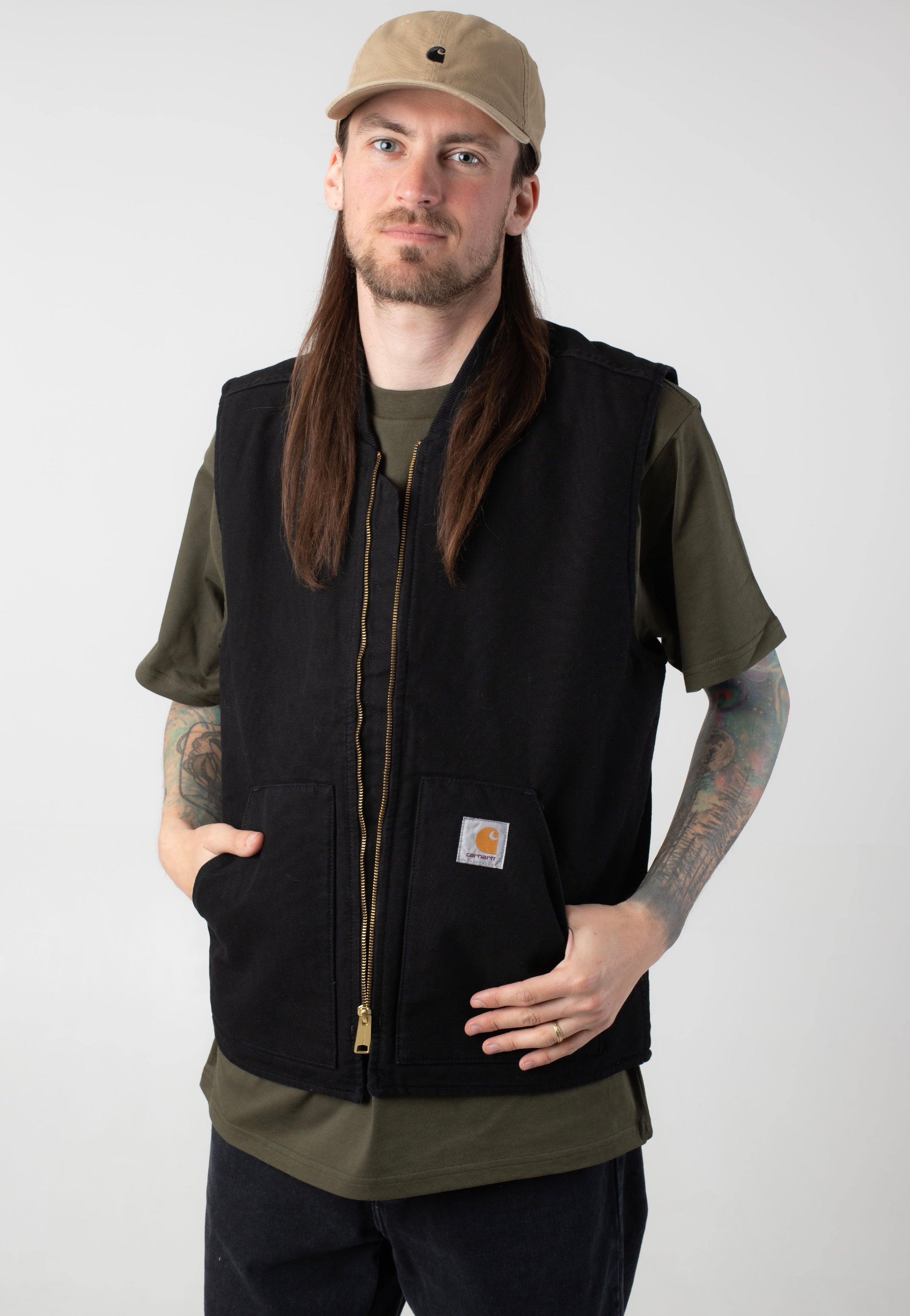 Carhartt WIP - Classic Black Rinsed - Vest | Men-Image