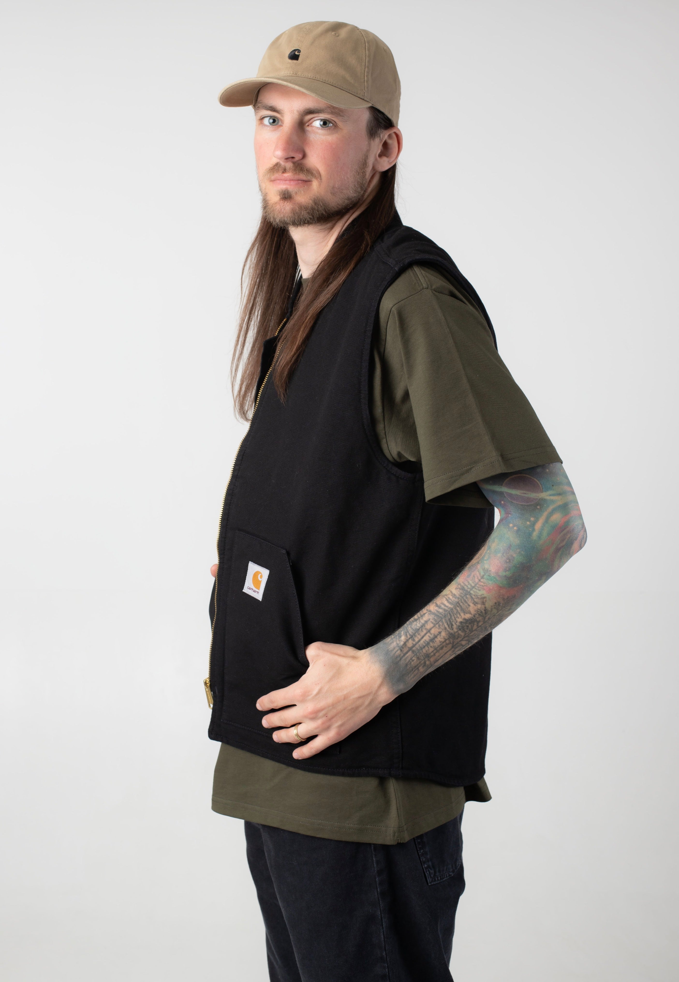 Carhartt WIP CLASSIC VEST ベスト 黒 サイズL Carhartt WIP - Classic Black Rinsed - Vest | Impericon