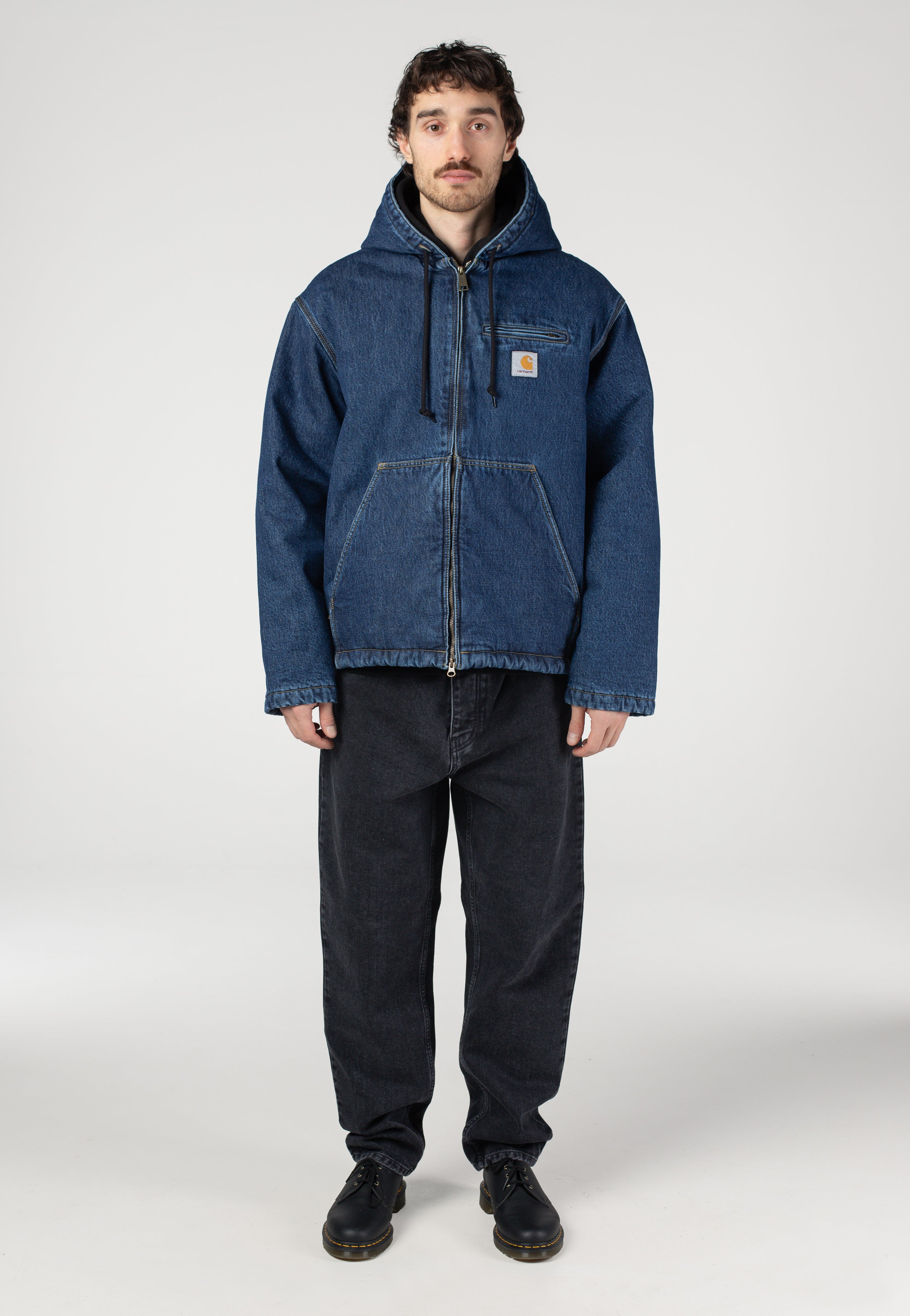 Carhartt WIP - Cleveland Stone Washed Blue - Jacket | Men-Image