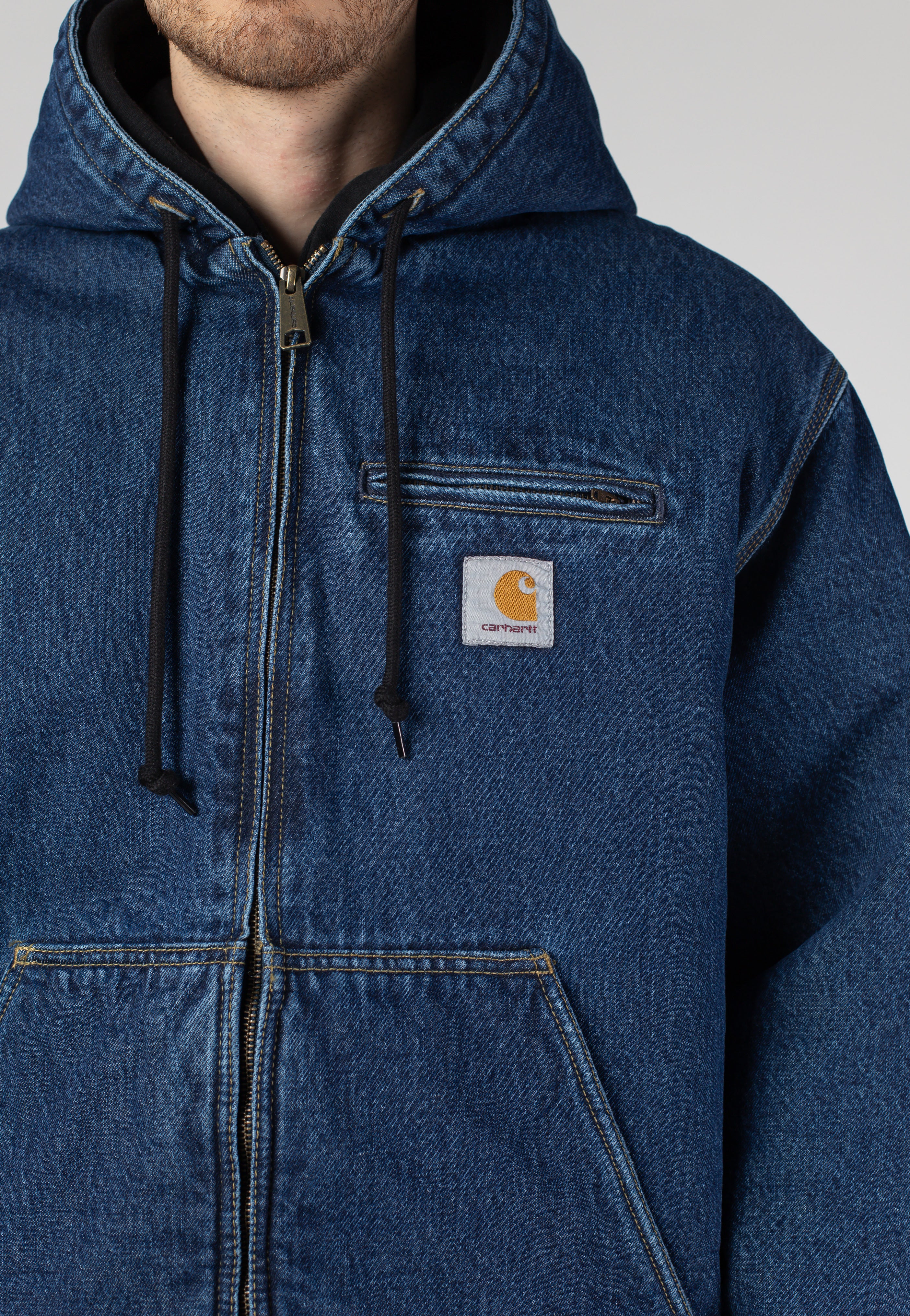 Carhartt WIP - Cleveland Stone Washed Blue - Jacket | Men-Image