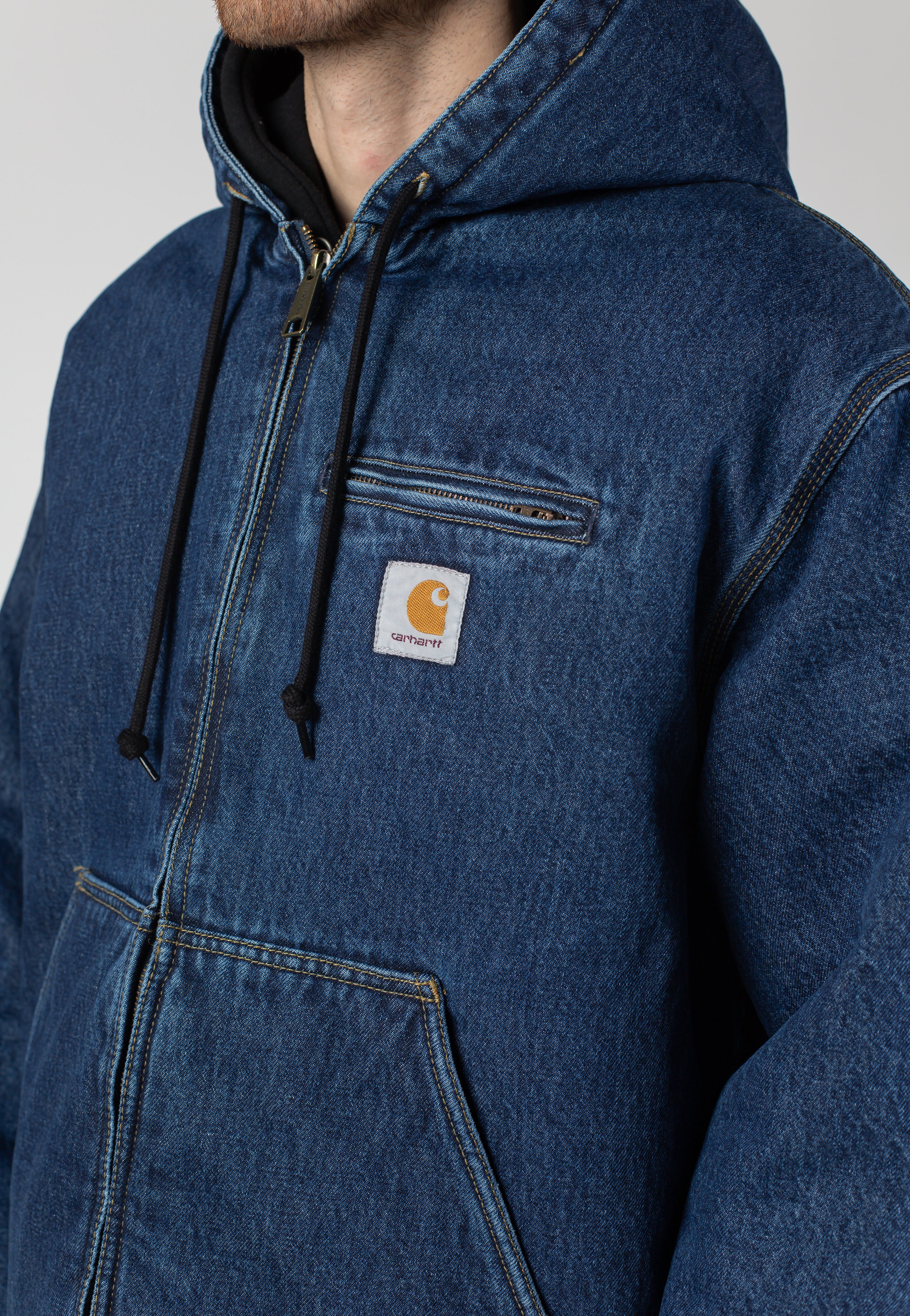 Carhartt WIP - Cleveland Stone Washed Blue - Jacket | Men-Image