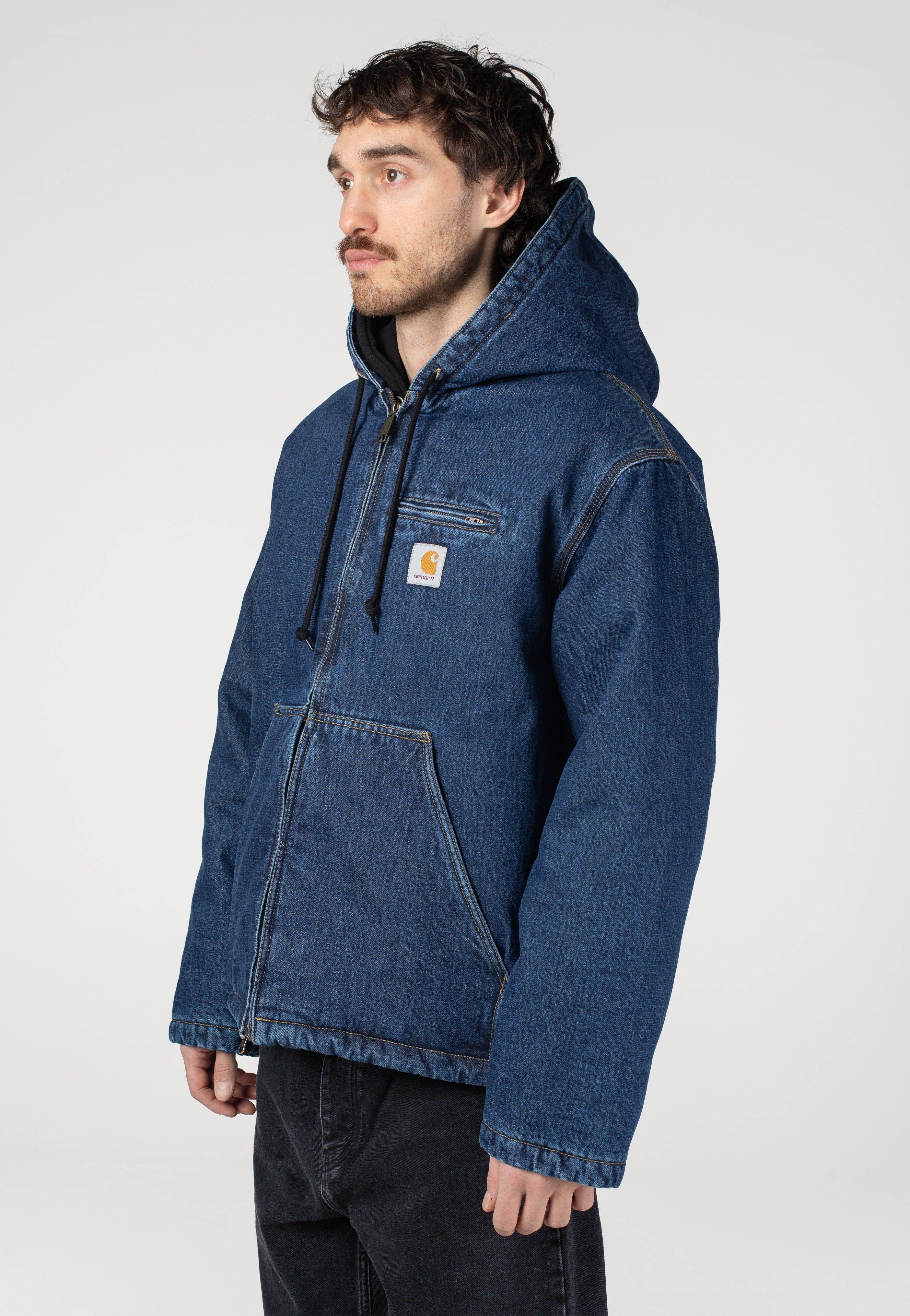 Carhartt WIP - Cleveland Stone Washed Blue - Jacket | Men-Image