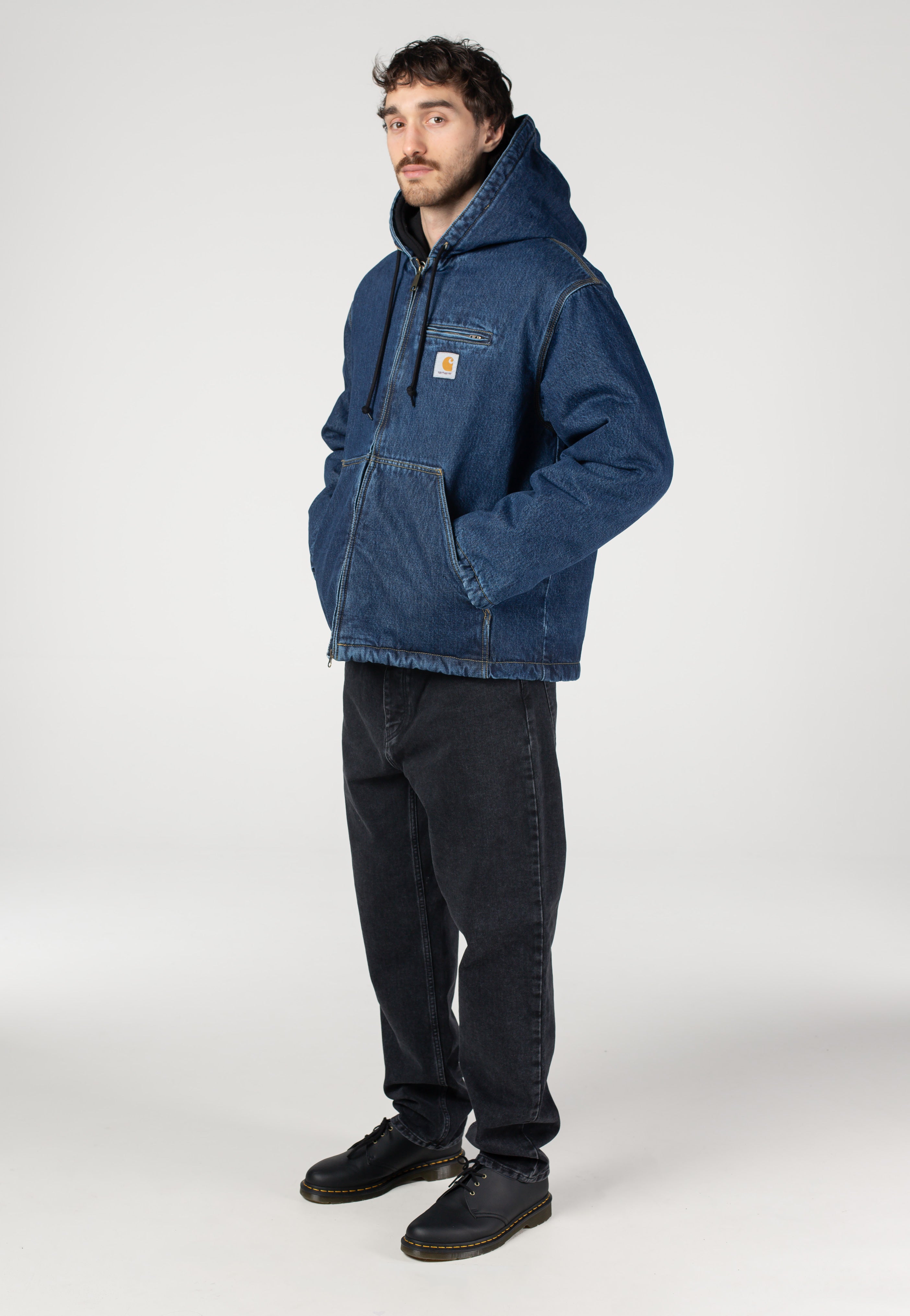 Carhartt WIP - Cleveland Stone Washed Blue - Jacket | Men-Image