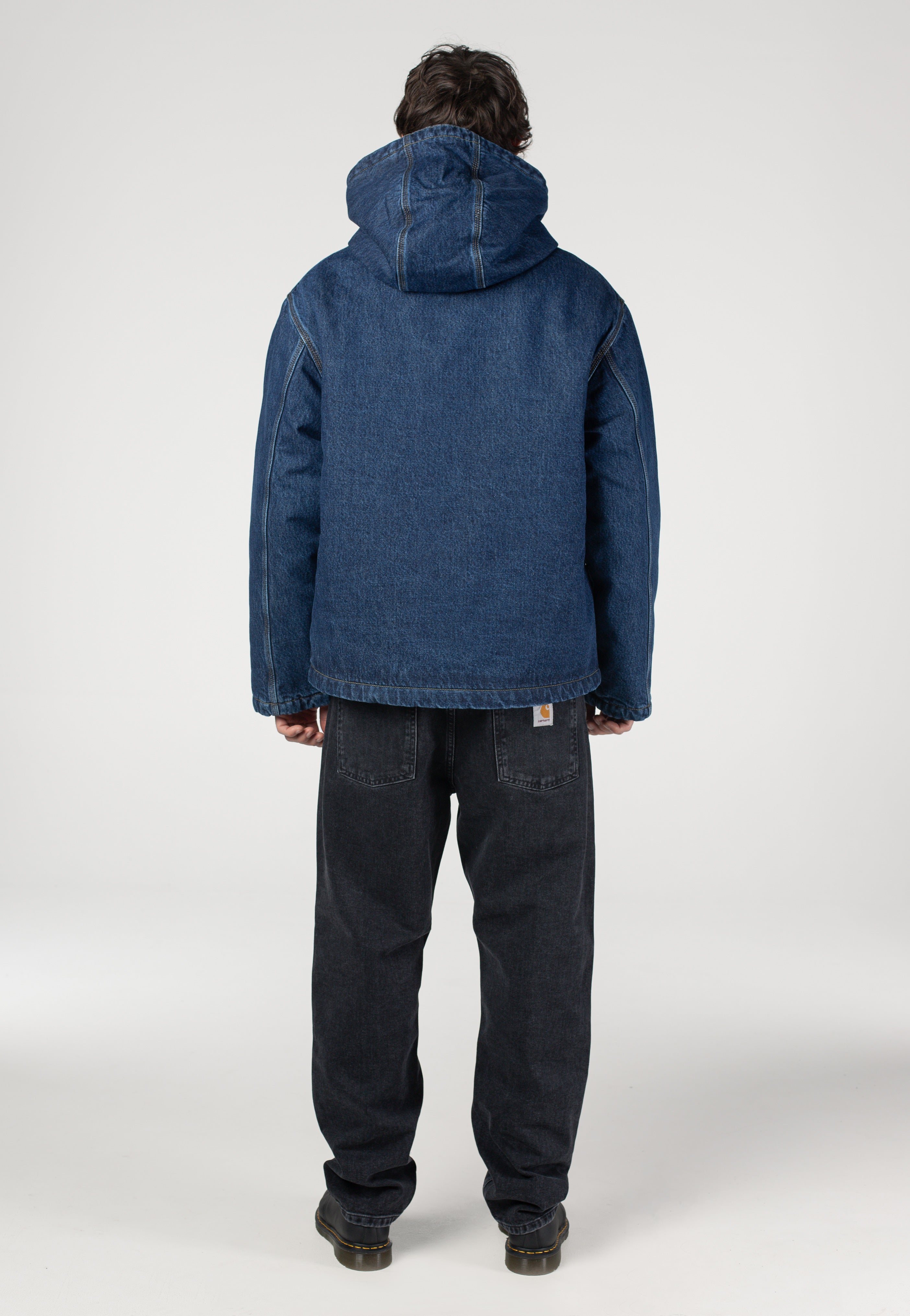 Carhartt WIP - Cleveland Stone Washed Blue - Jacket | Men-Image