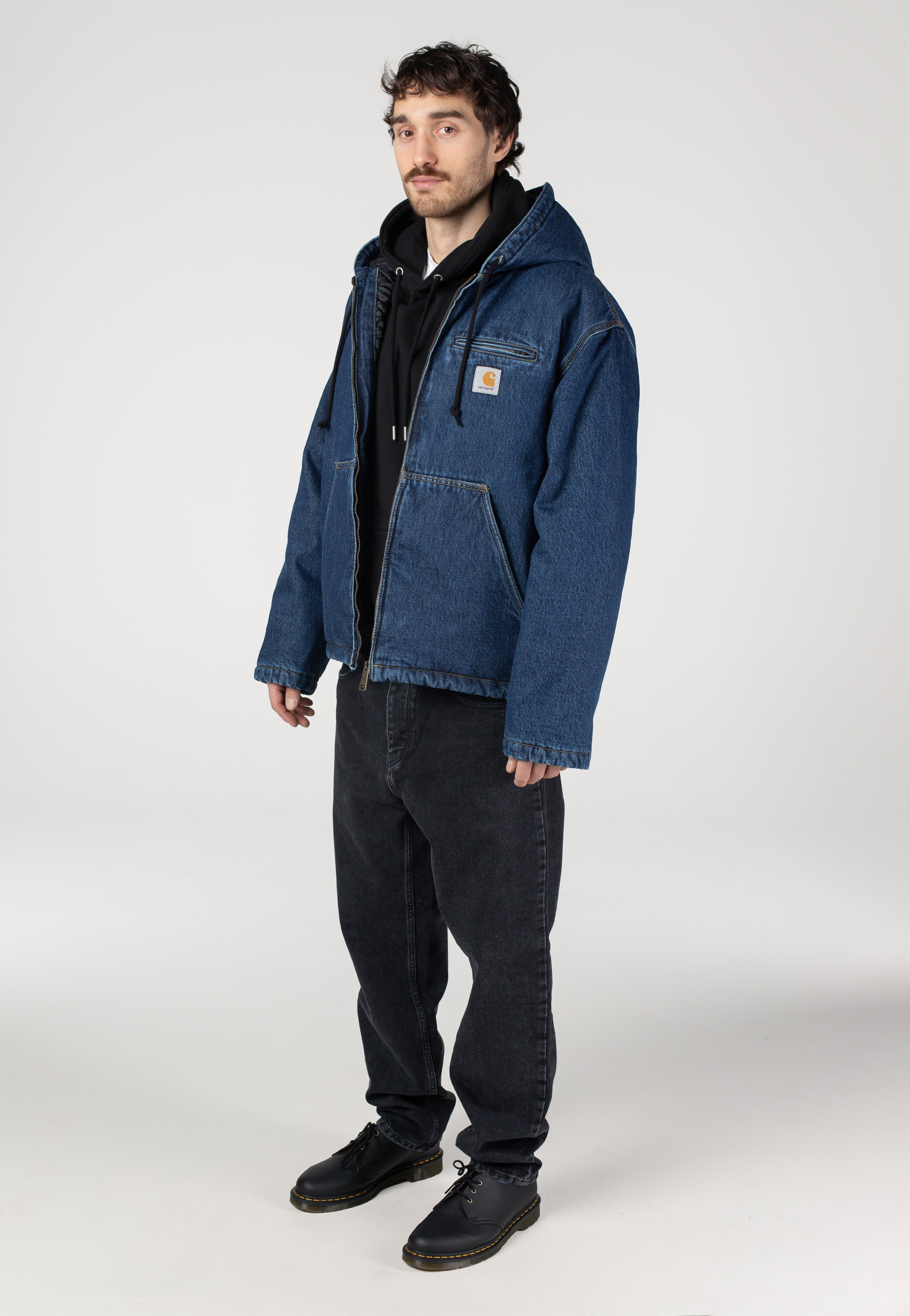 Carhartt WIP - Cleveland Stone Washed Blue - Jacket | Men-Image