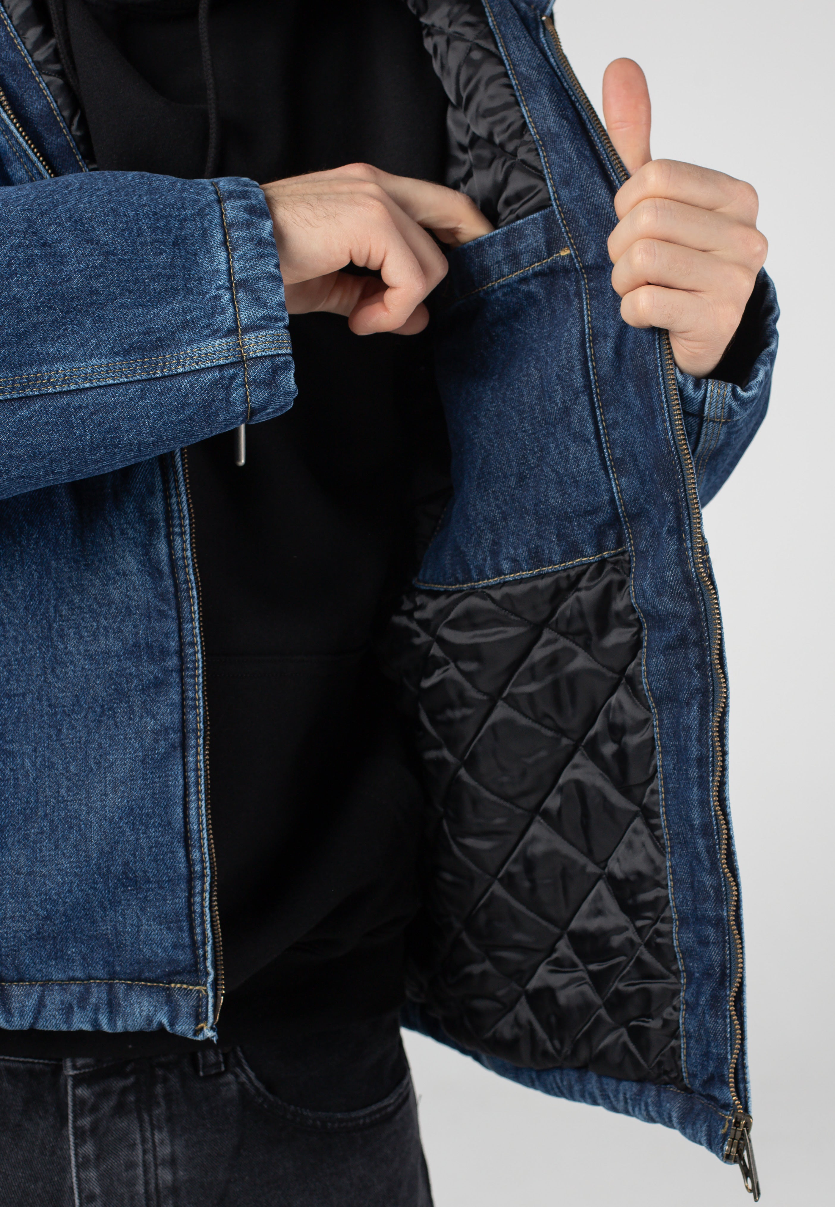 Carhartt WIP - Cleveland Stone Washed Blue - Jacket | Men-Image