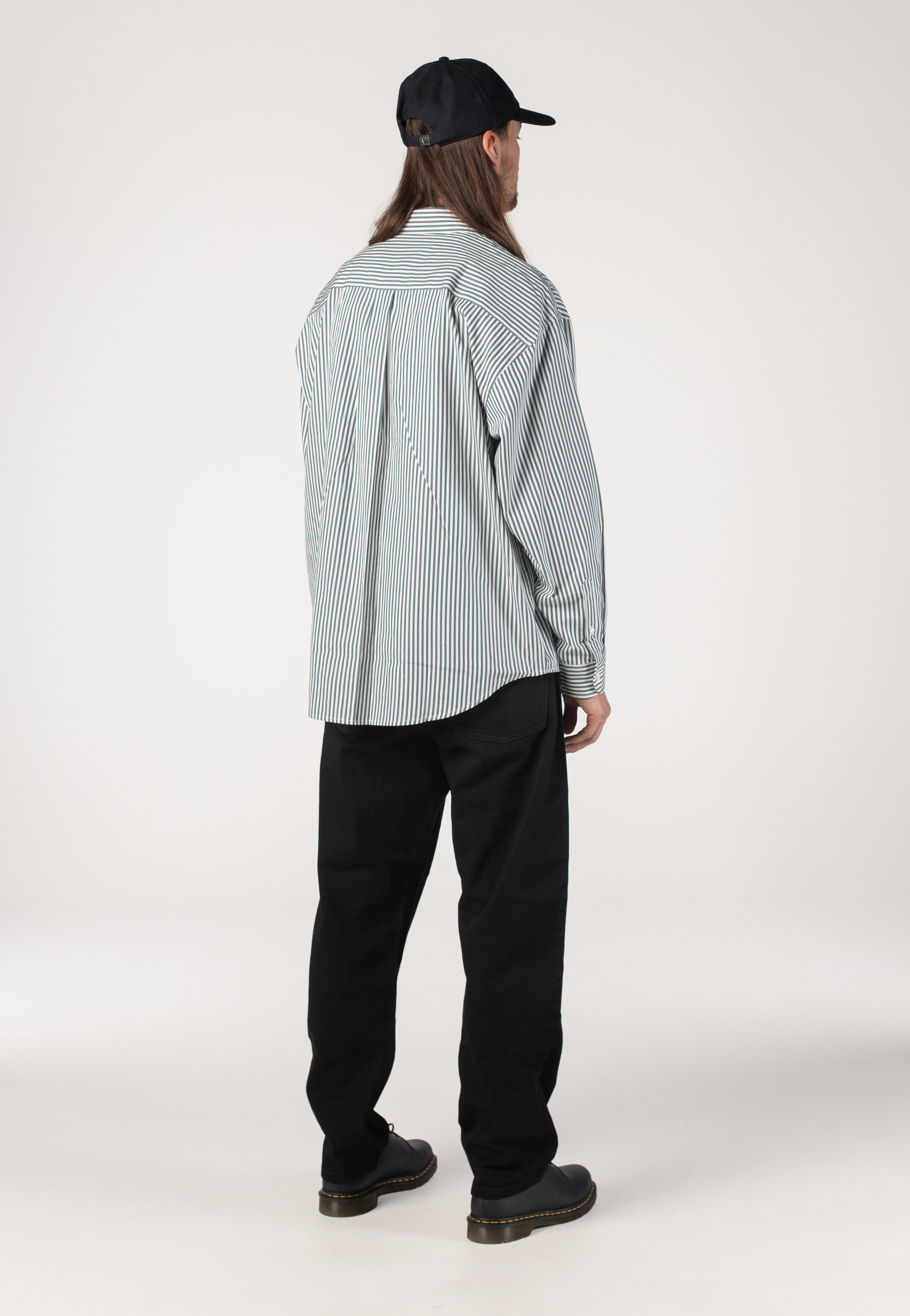 Carhartt WIP - Daldry Daldry Stripe Office Blue/Wax - Shirt | Men-Image