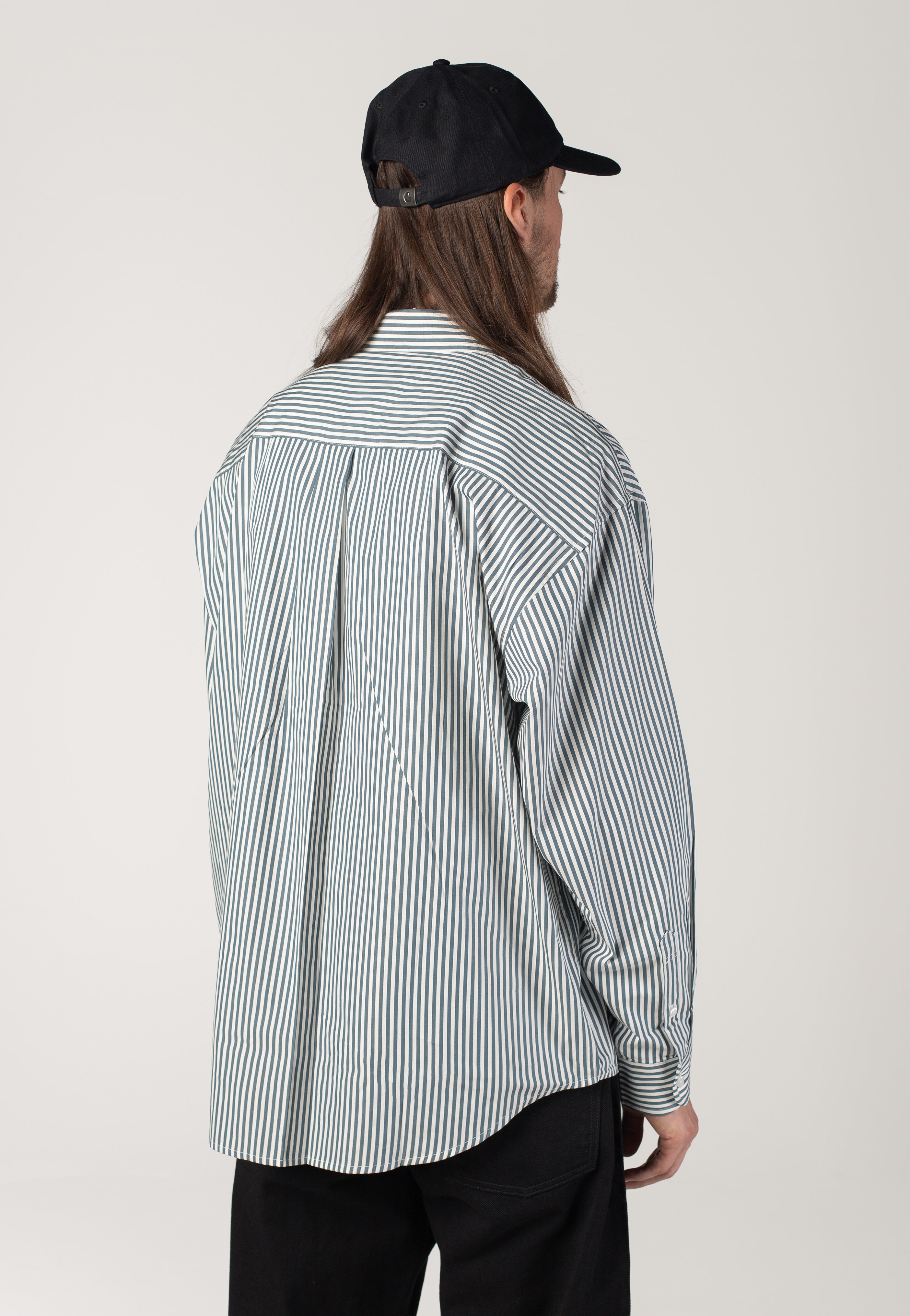 Carhartt WIP - Daldry Daldry Stripe Office Blue/Wax - Shirt | Men-Image