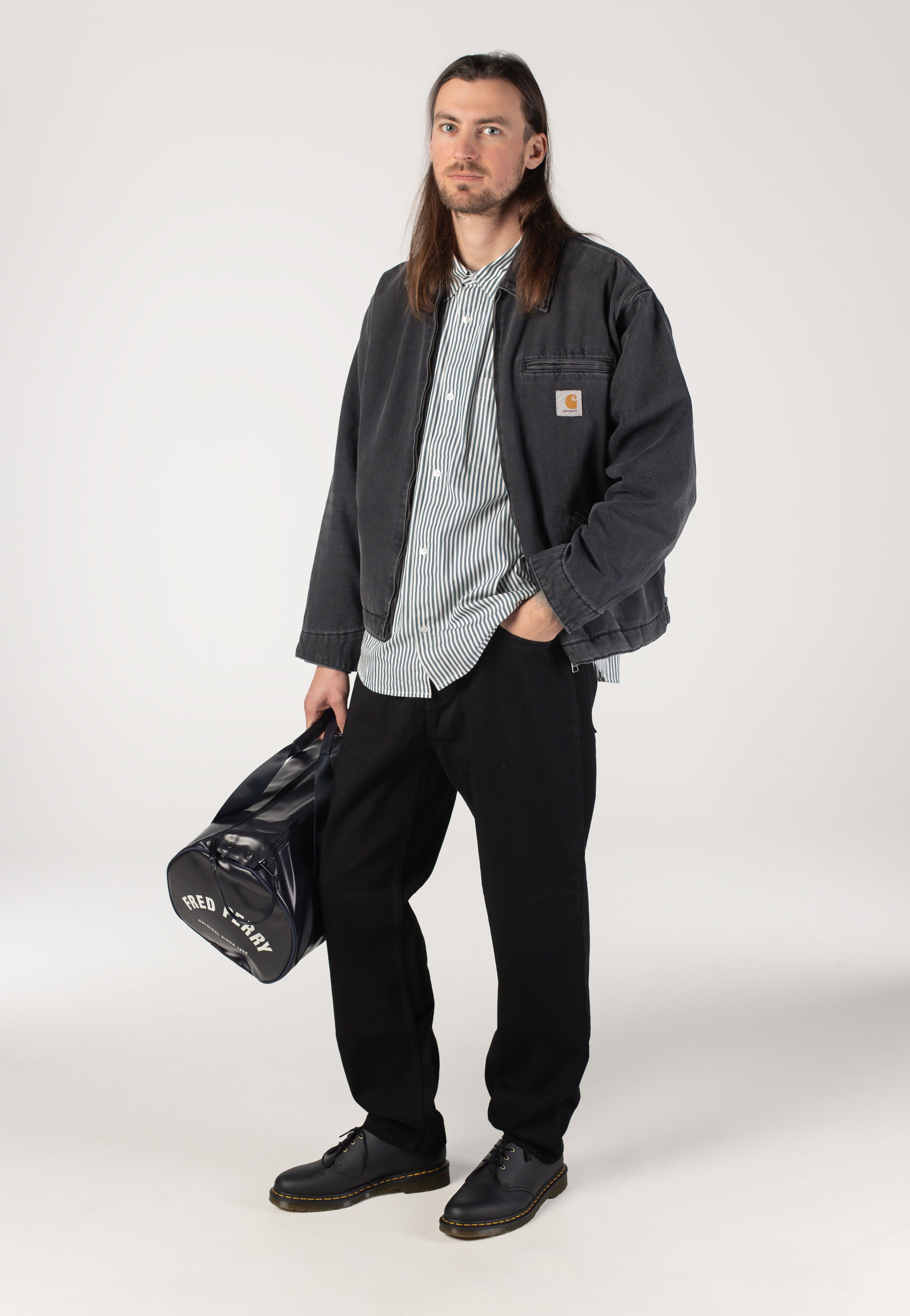 Carhartt WIP - Daldry Daldry Stripe Office Blue/Wax - Shirt | Men-Image