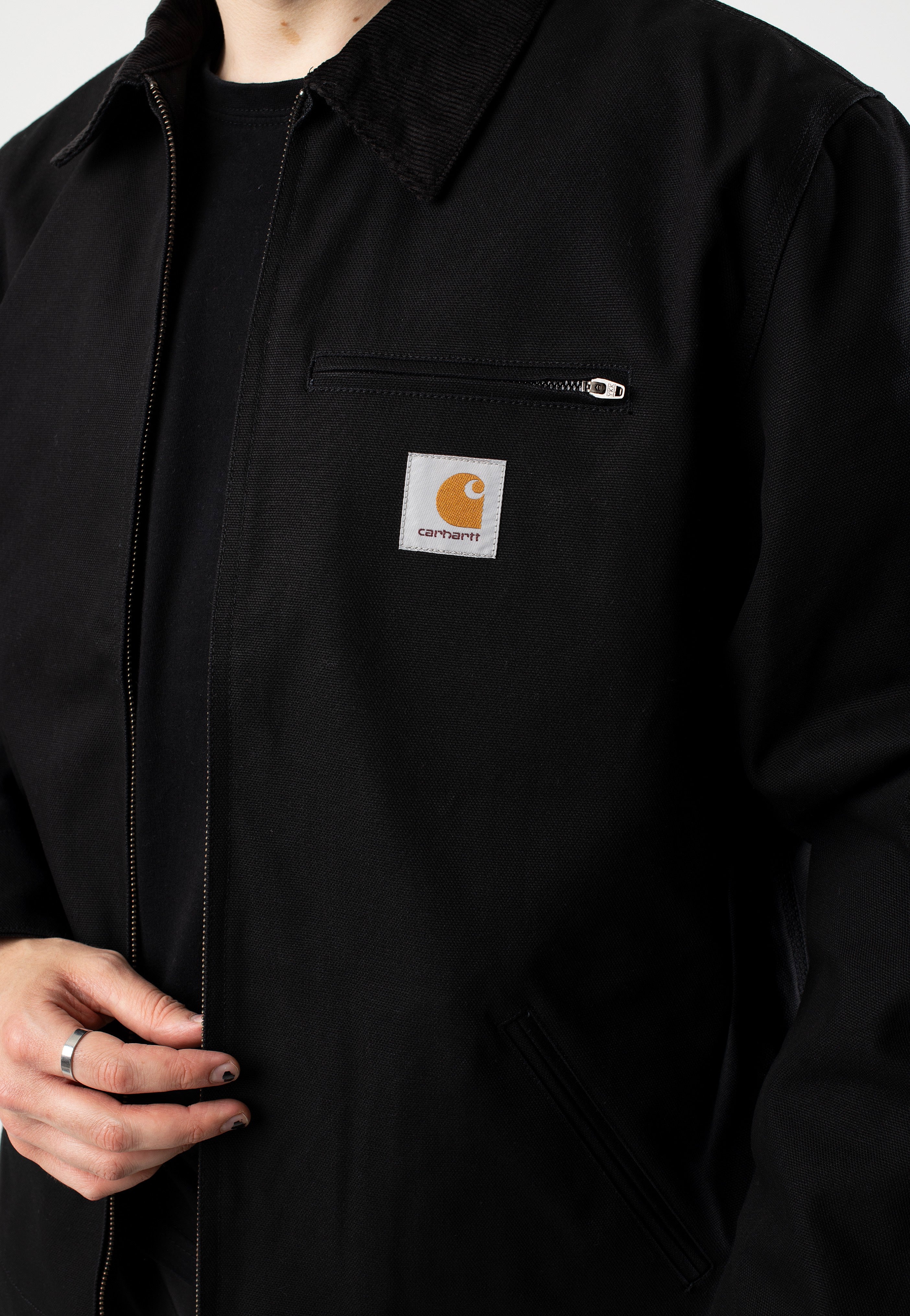 Carhartt WIP - Detroit Rigid Black/Black - Jacket | Men-Image