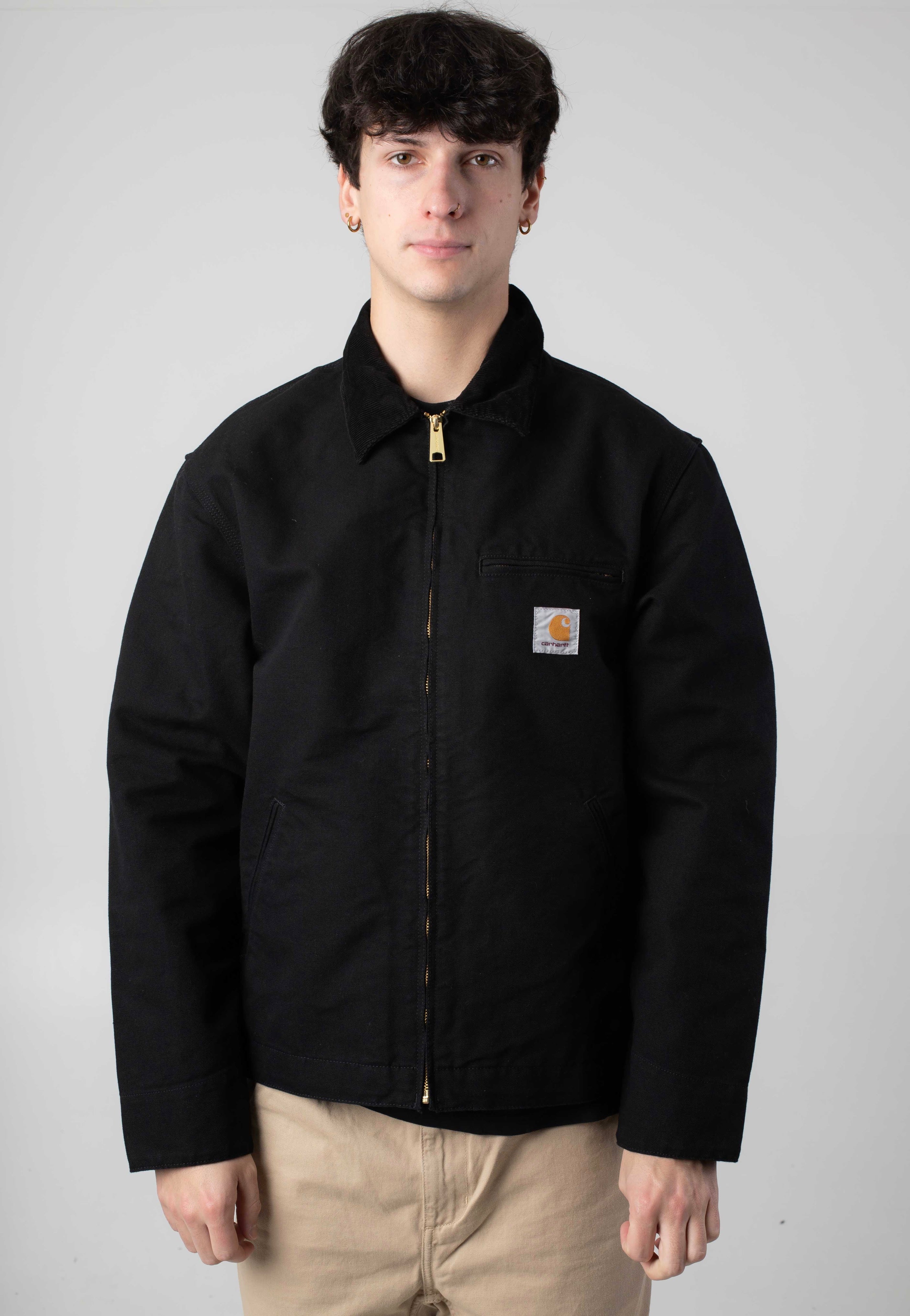 Carhartt WIP Detroit Rinsed Black/Black - Jacket | Impericon