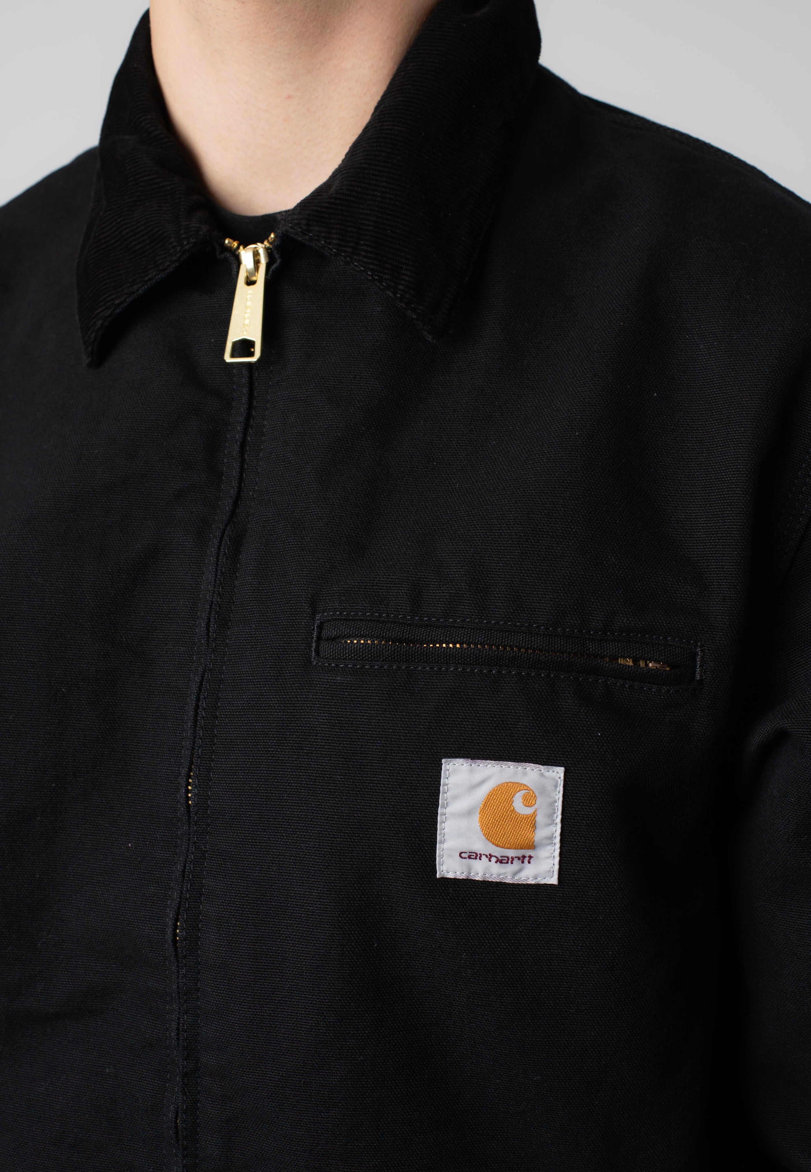 Carhartt WIP - Detroit Rinsed Black/Black - Jacket | Men-Image