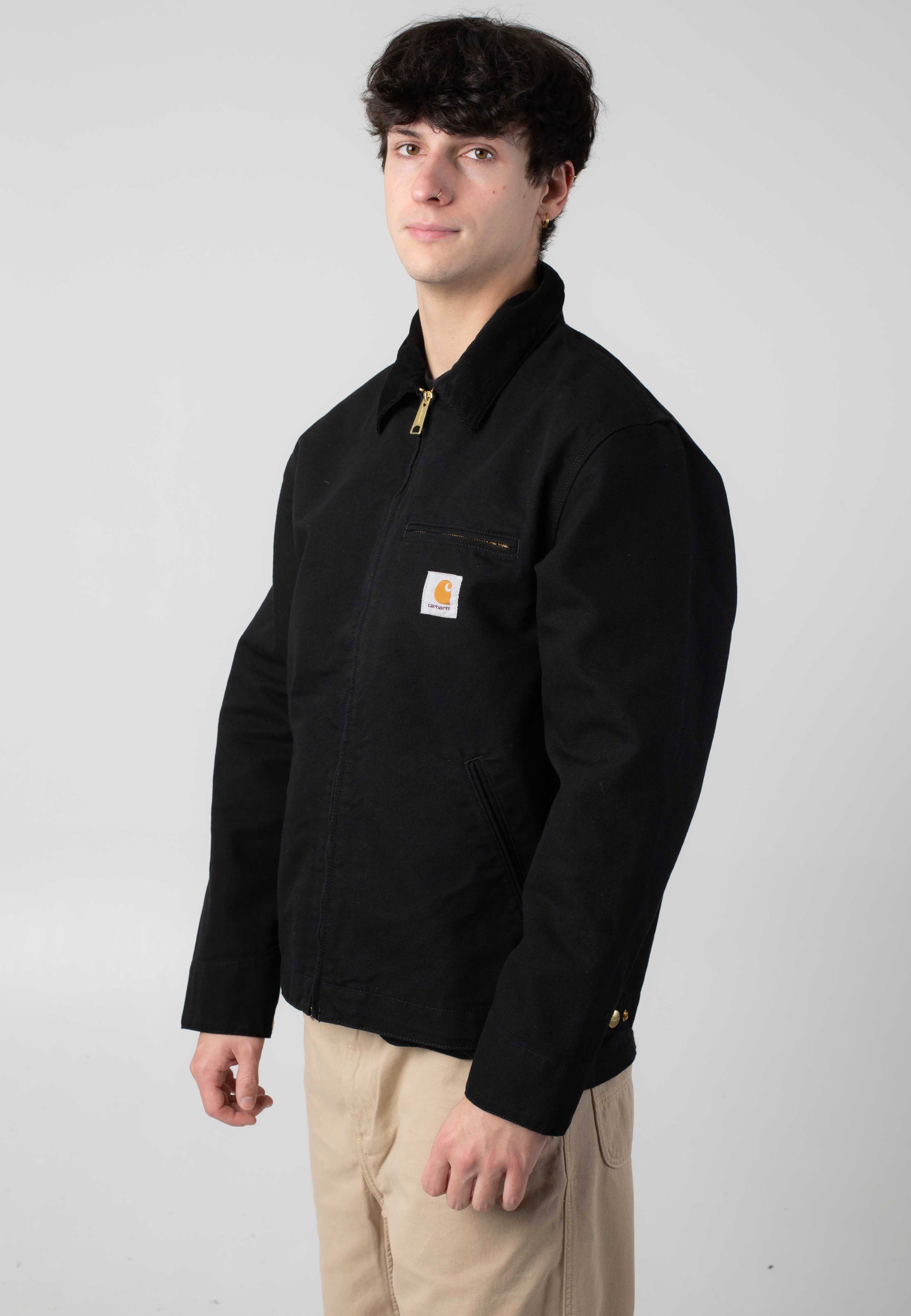 Carhartt WIP - Detroit Rinsed Black/Black - Jacket | Men-Image